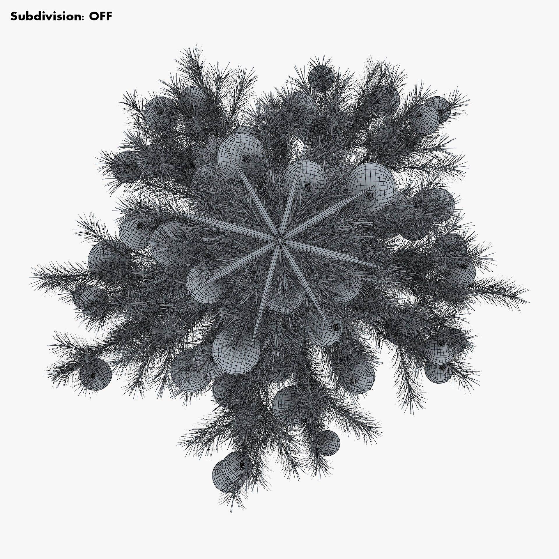 Christmas Tree 150cm v 2 3D model_18