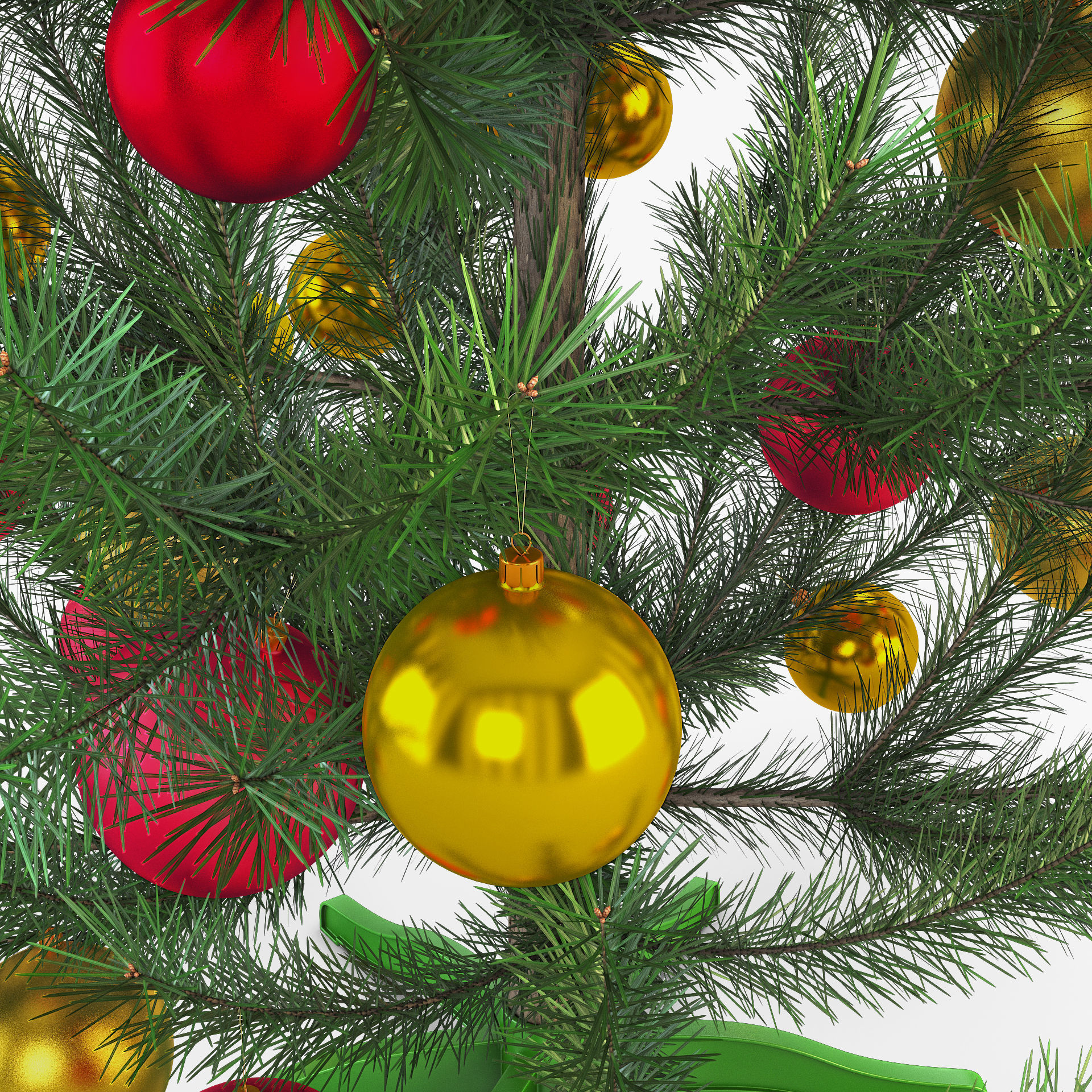 Christmas Tree 150cm v 2 3D model_6