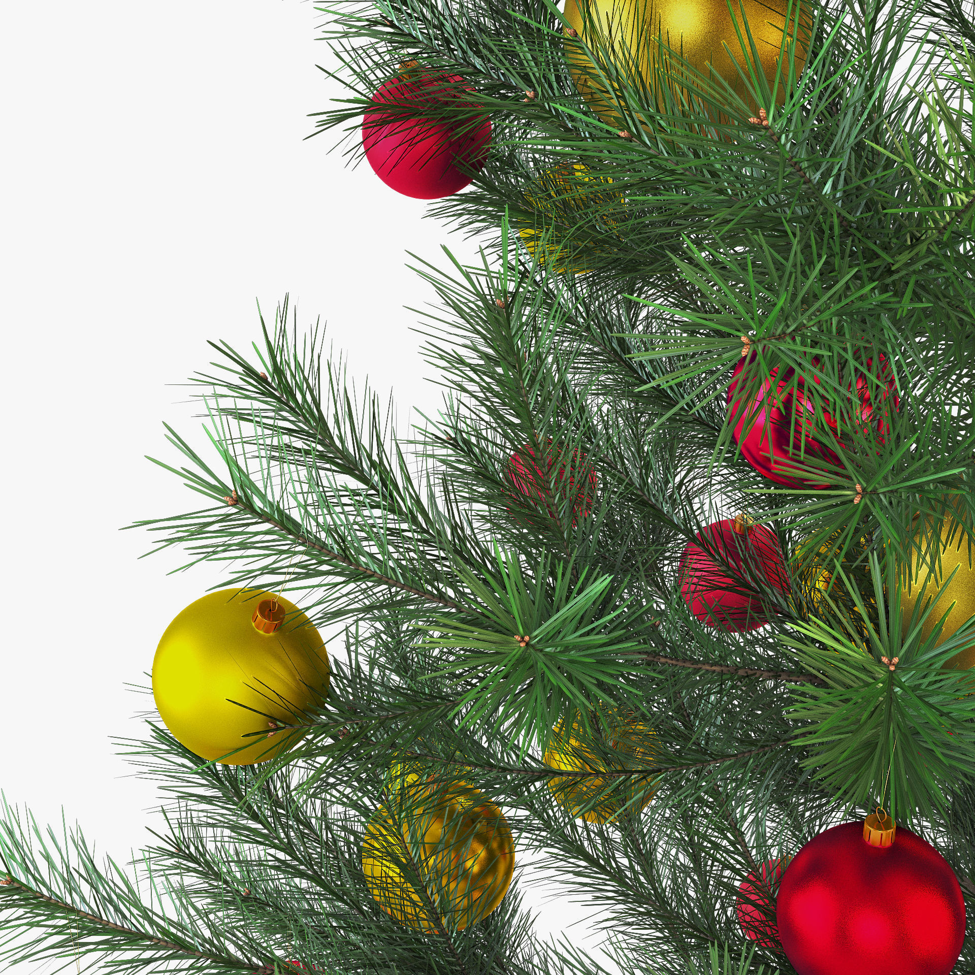 Christmas Tree 150cm v 2 3D model_5