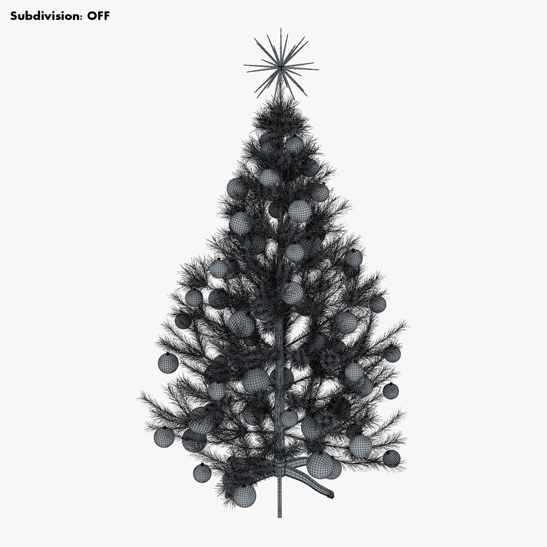 Christmas Tree 150cm v 2 3D model_14