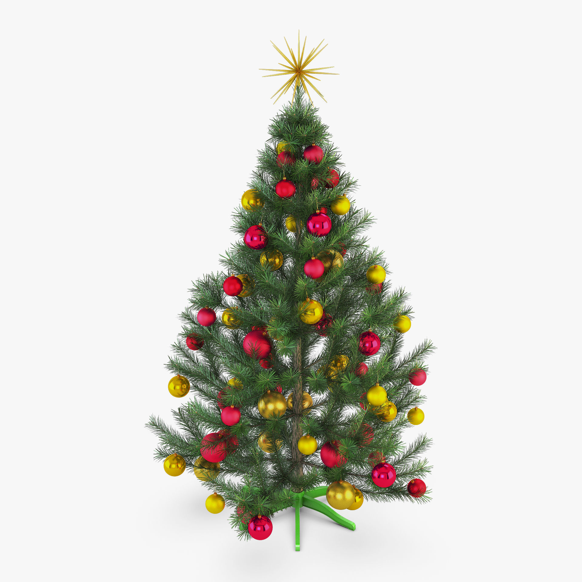 Christmas Tree 150cm v 2 3D model_2