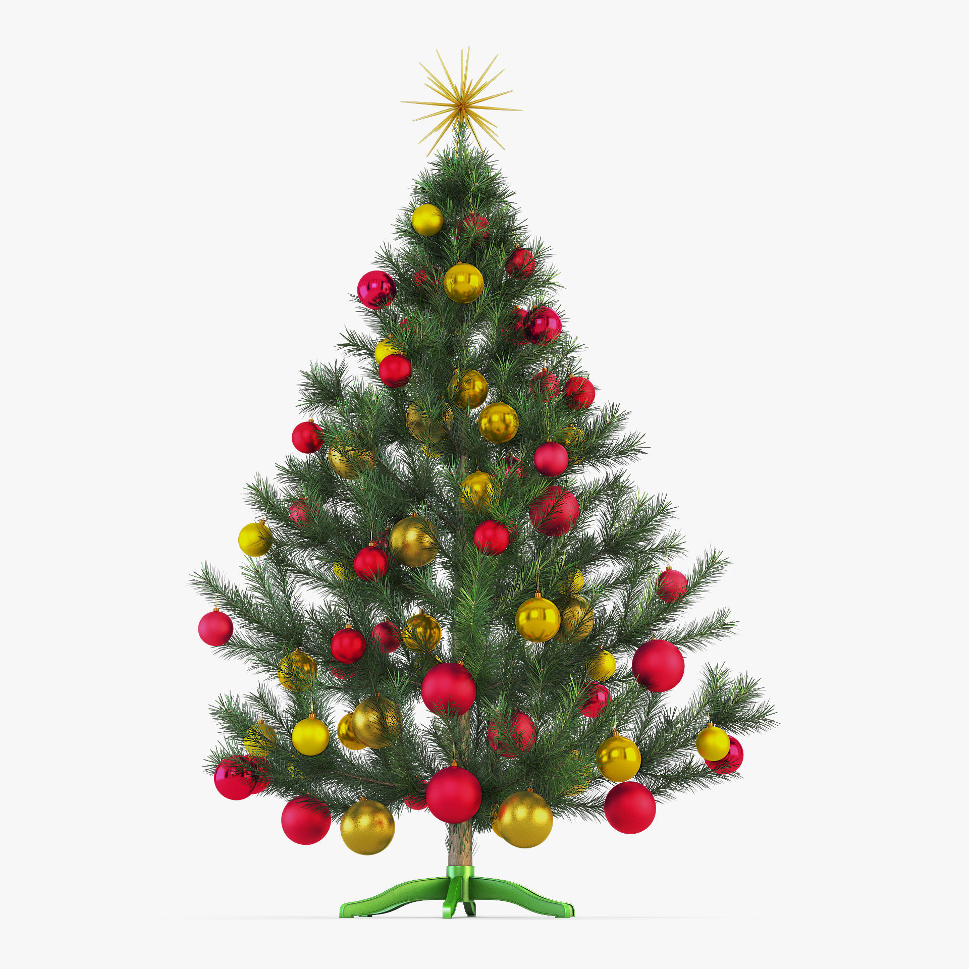 Christmas Tree 150cm v 2 3D model_1