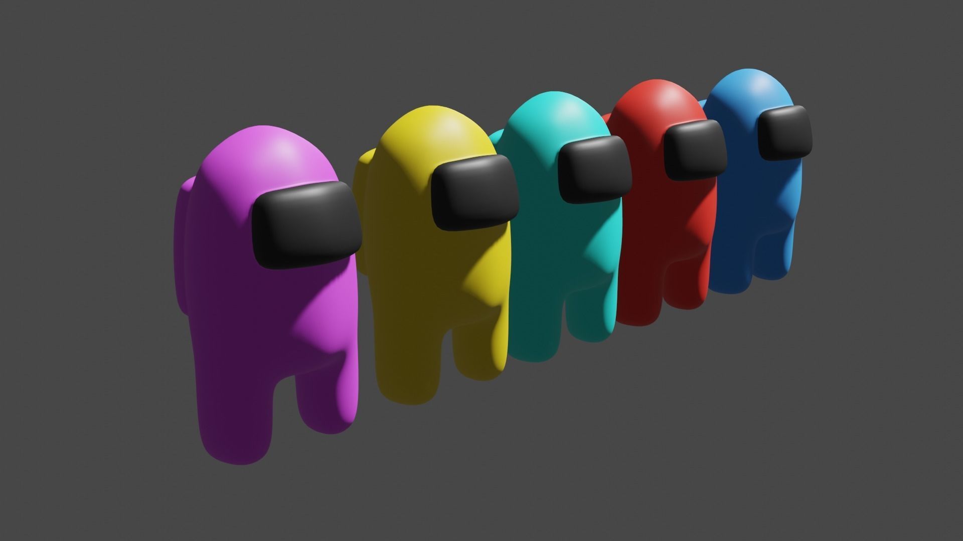 Among Us Low-poly 3D model_2