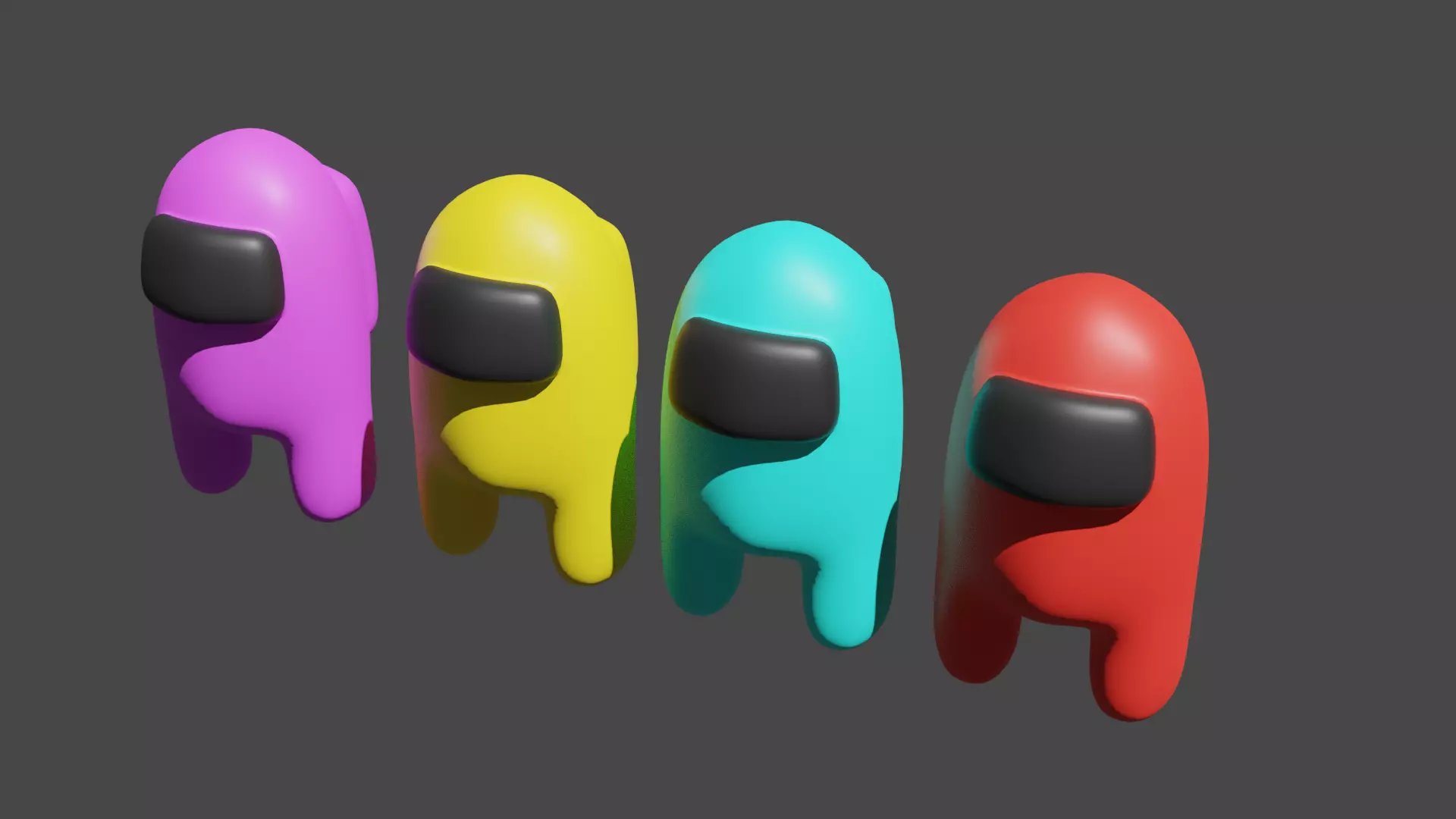 Among Us Low-poly 3D model_0