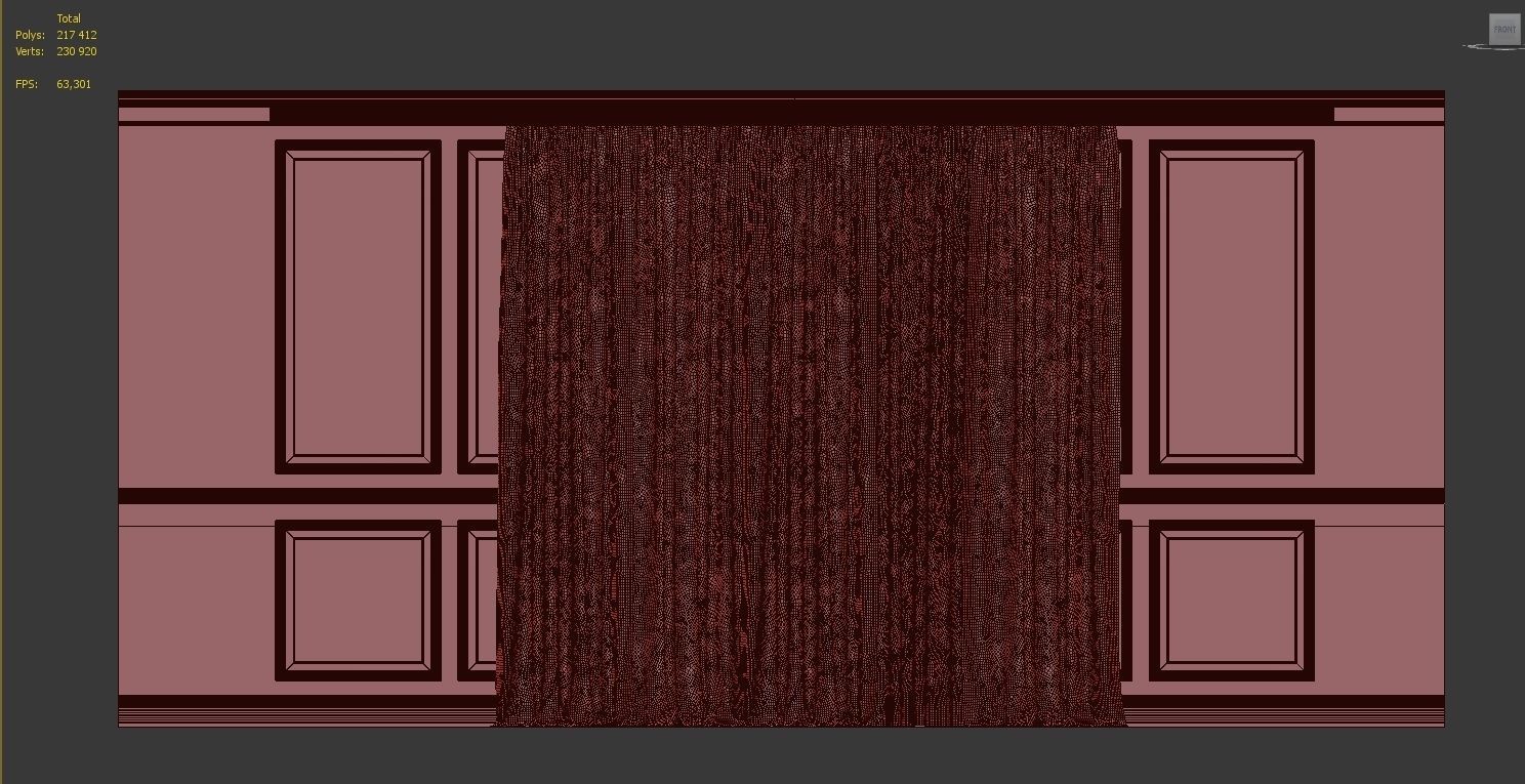 Curtain Set 267 3D model_4