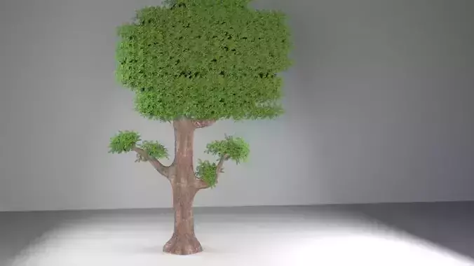 Tree 3d model for Games Free 3D model
