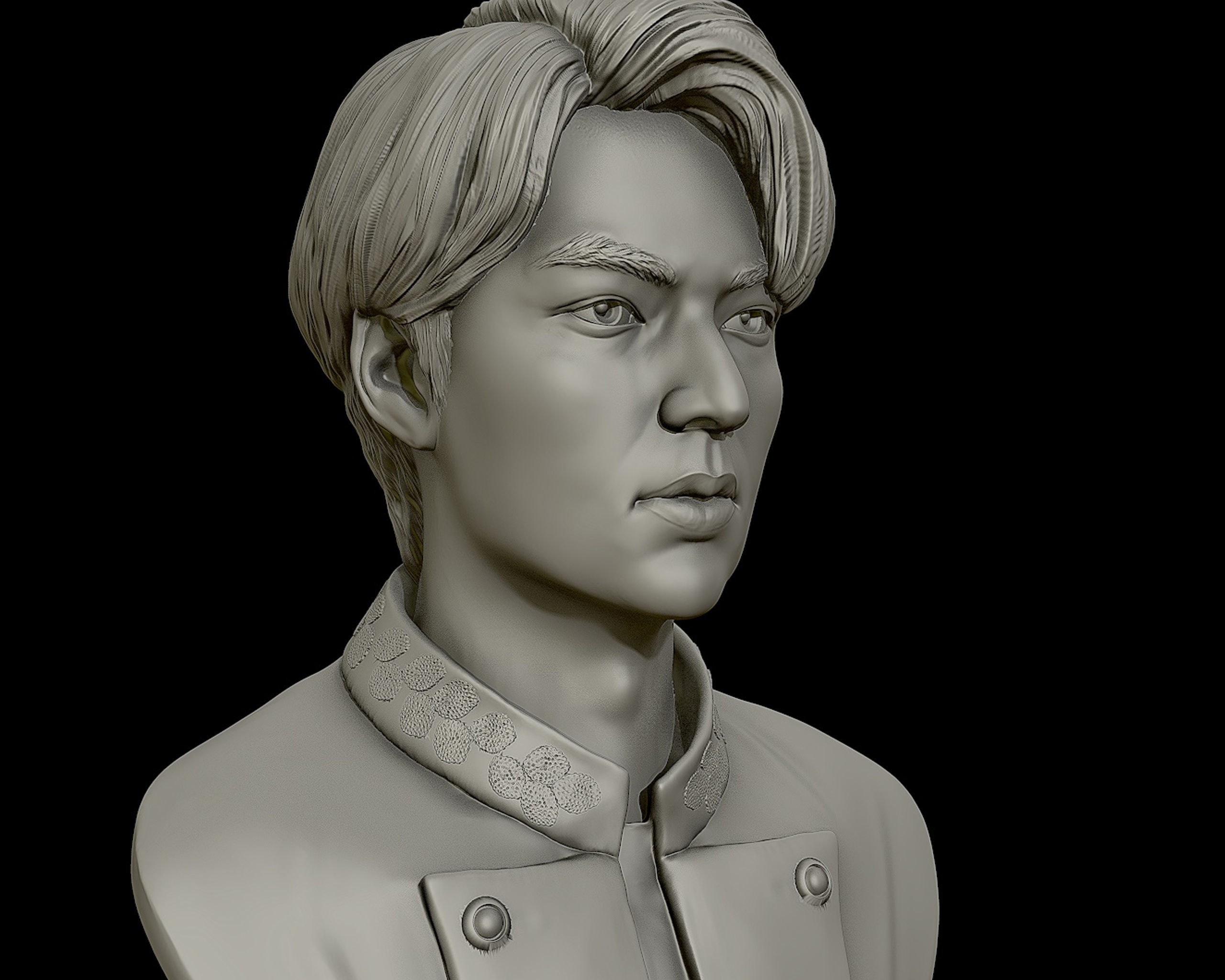 Lee Min Ho 3D portrait model 3D print model_2