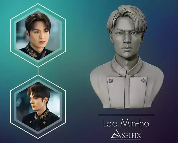 Lee Min Ho 3D portrait model