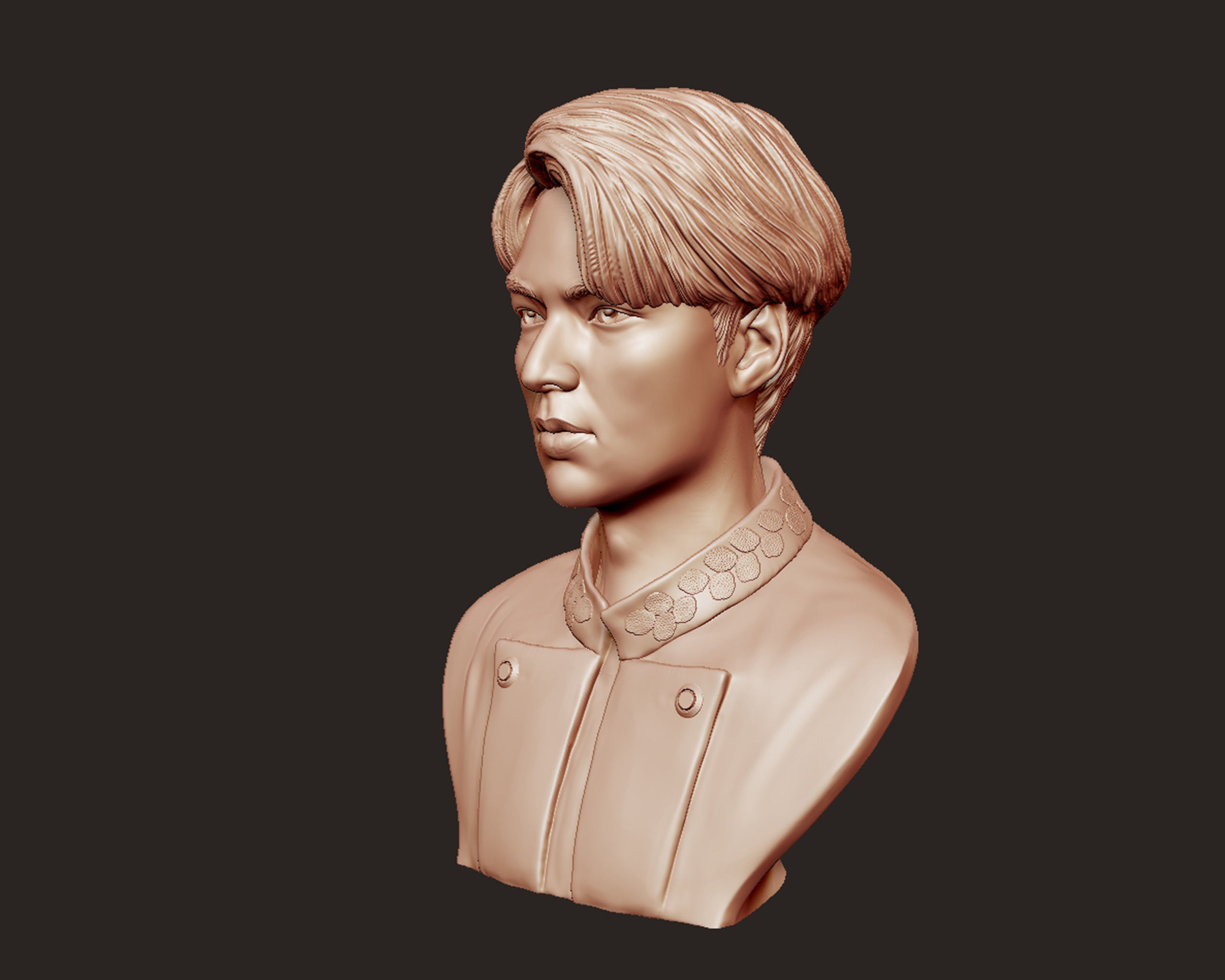 Lee Min Ho 3D portrait model 3D print model_8