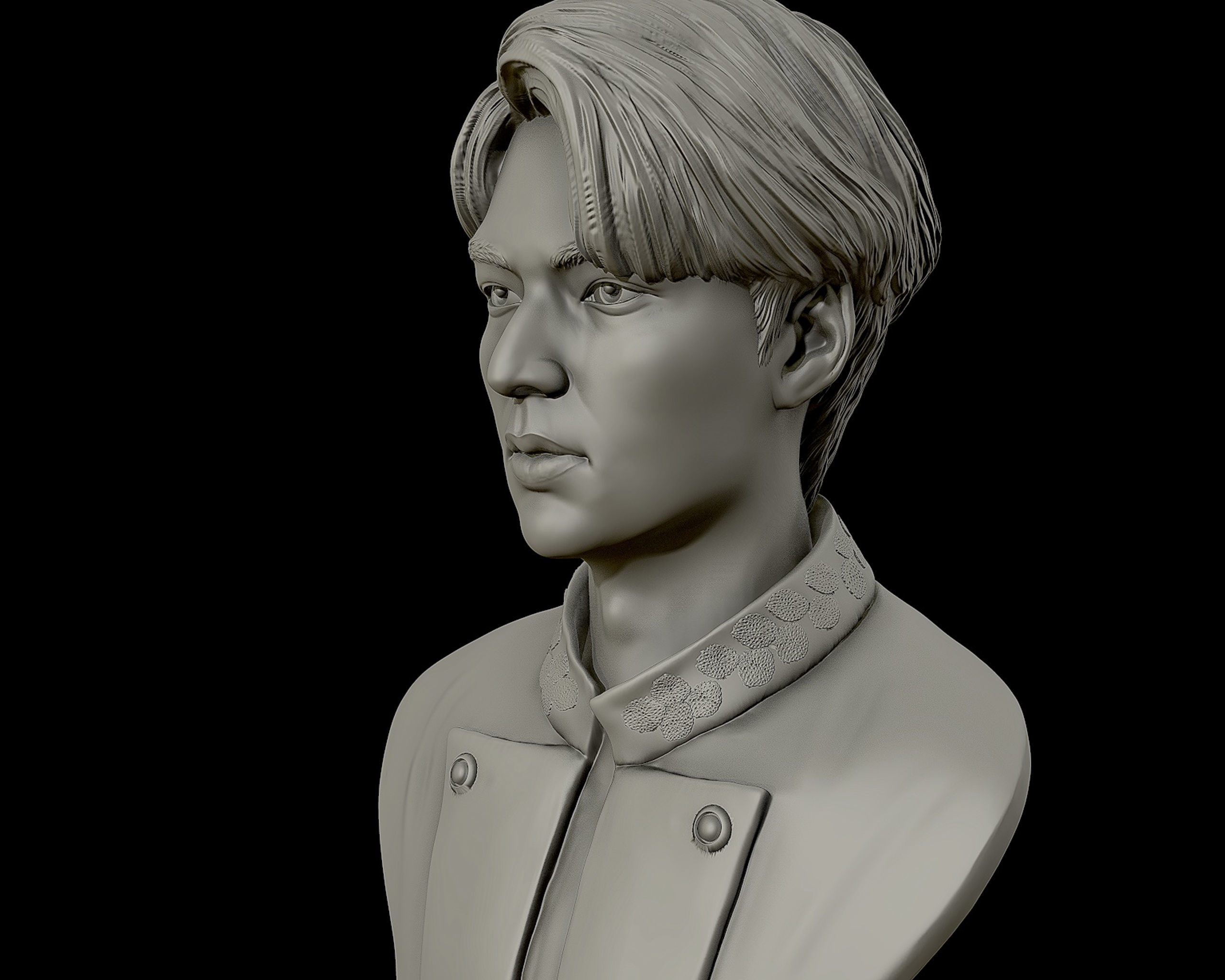 Lee Min Ho 3D portrait model 3D print model_3