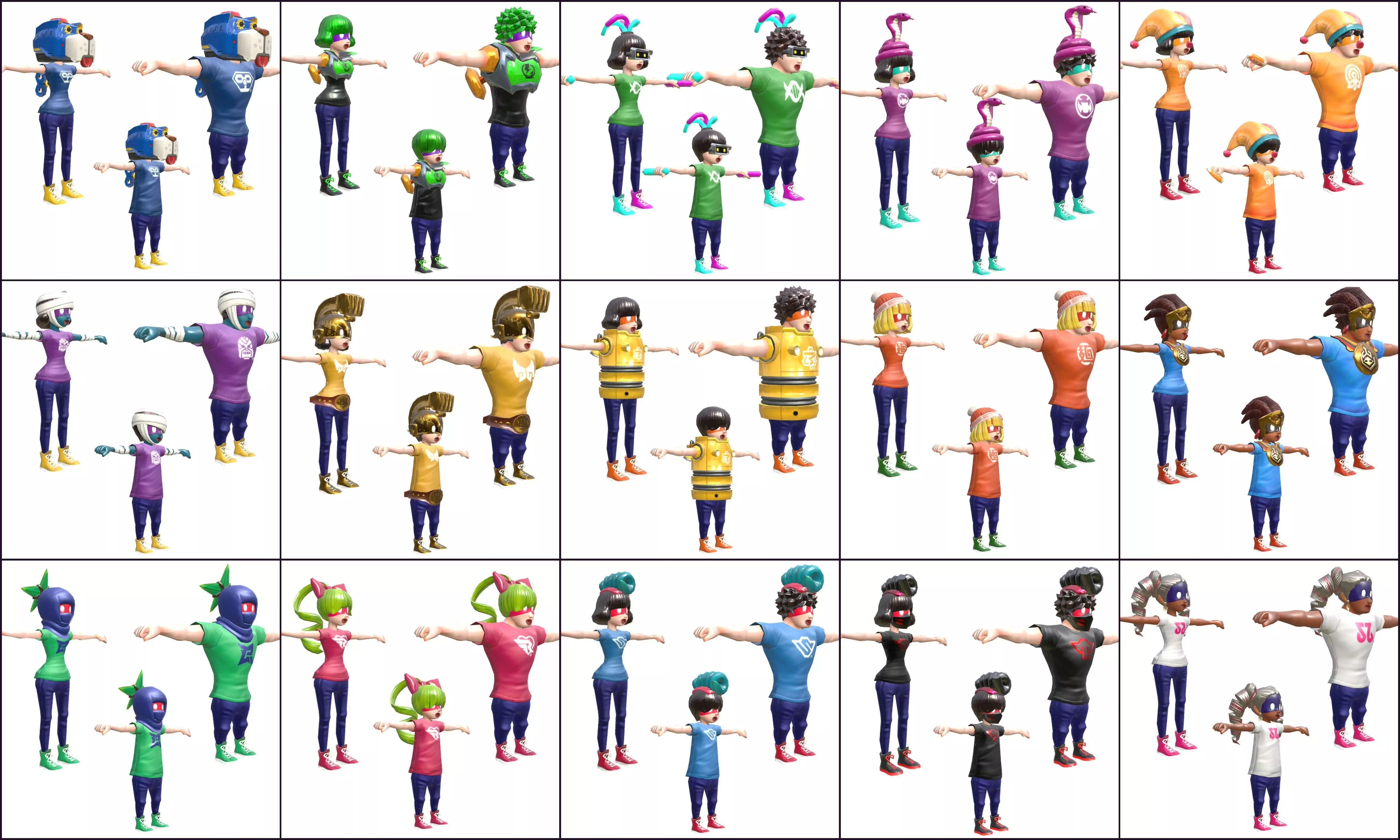 Cartoon - Characters Low-poly 3D model_0