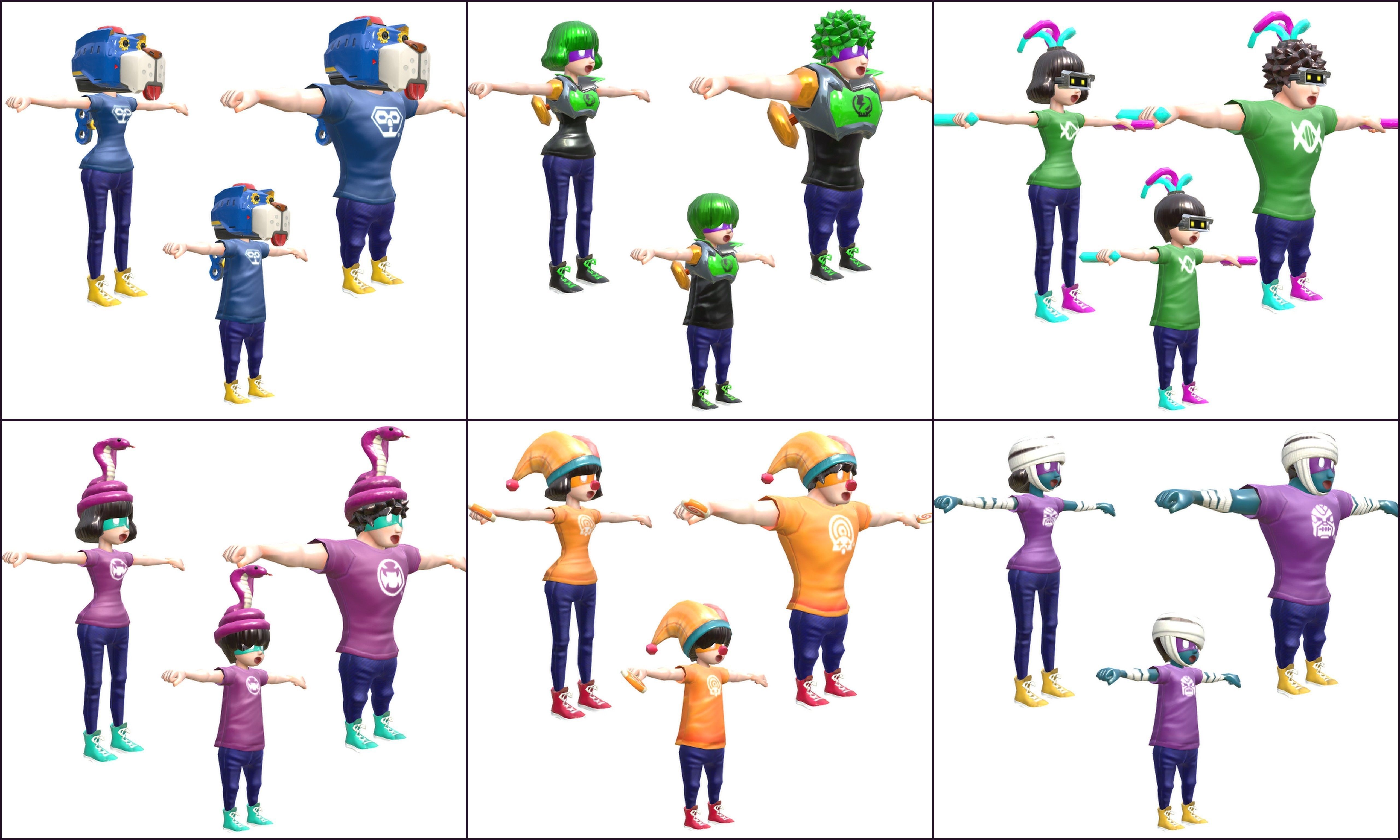 Cartoon - Characters Low-poly 3D model_1