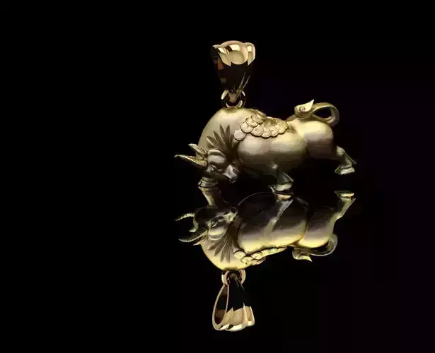 Buffalo jewelry pendant