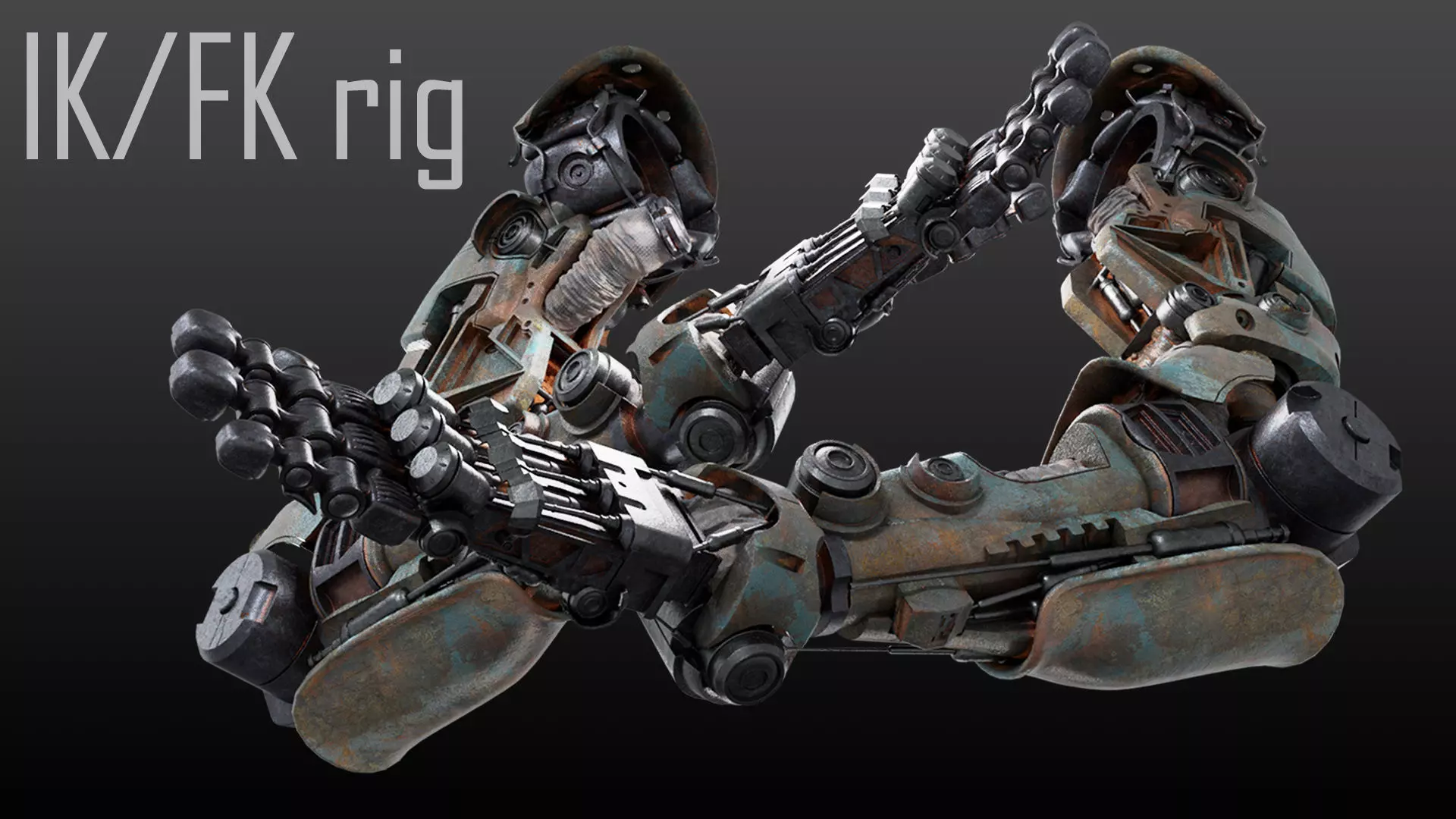 Hand mechanical 04 3D model