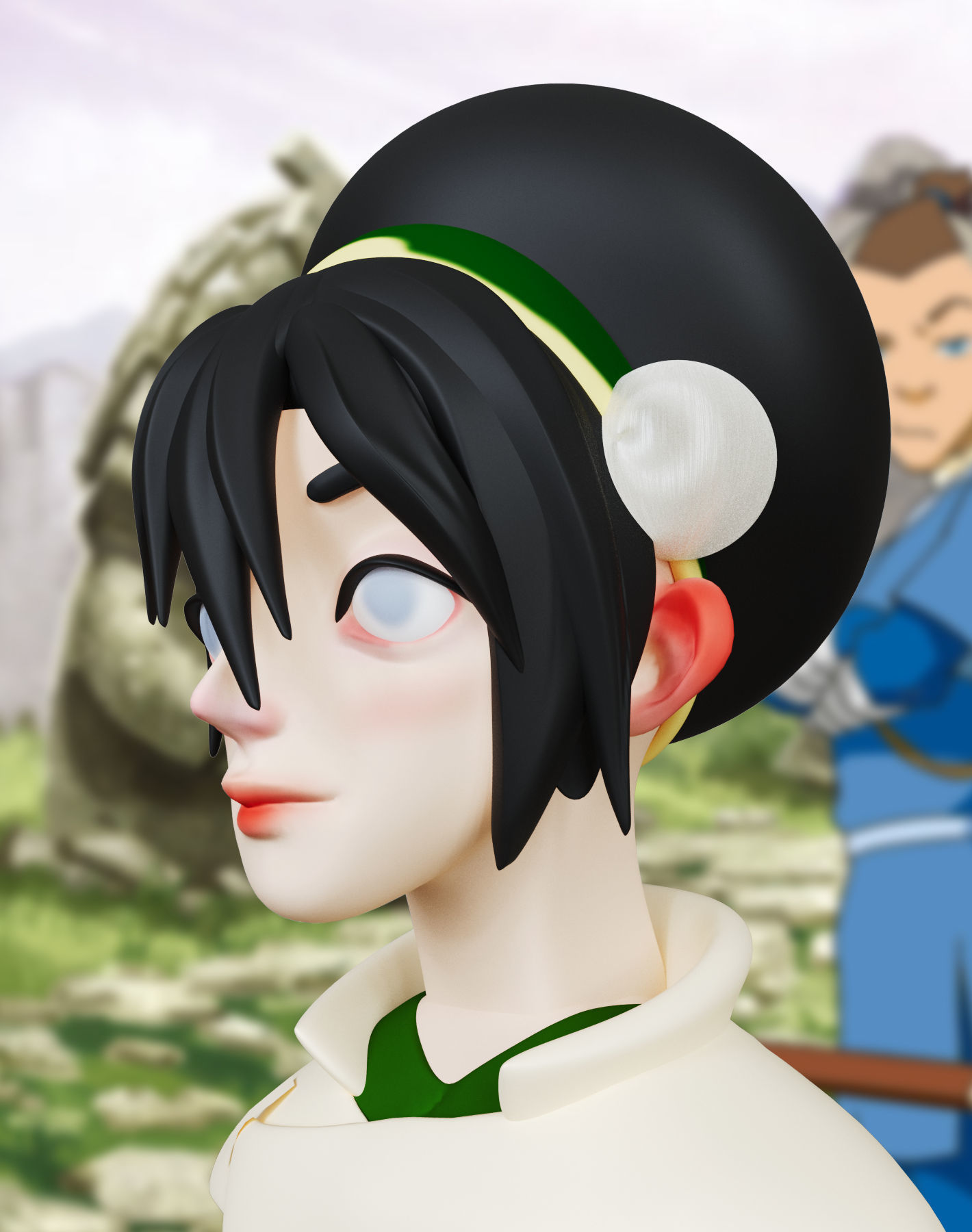 Toph Beifong Avatar The Last Airbender 3d print model Free 3D print model_2