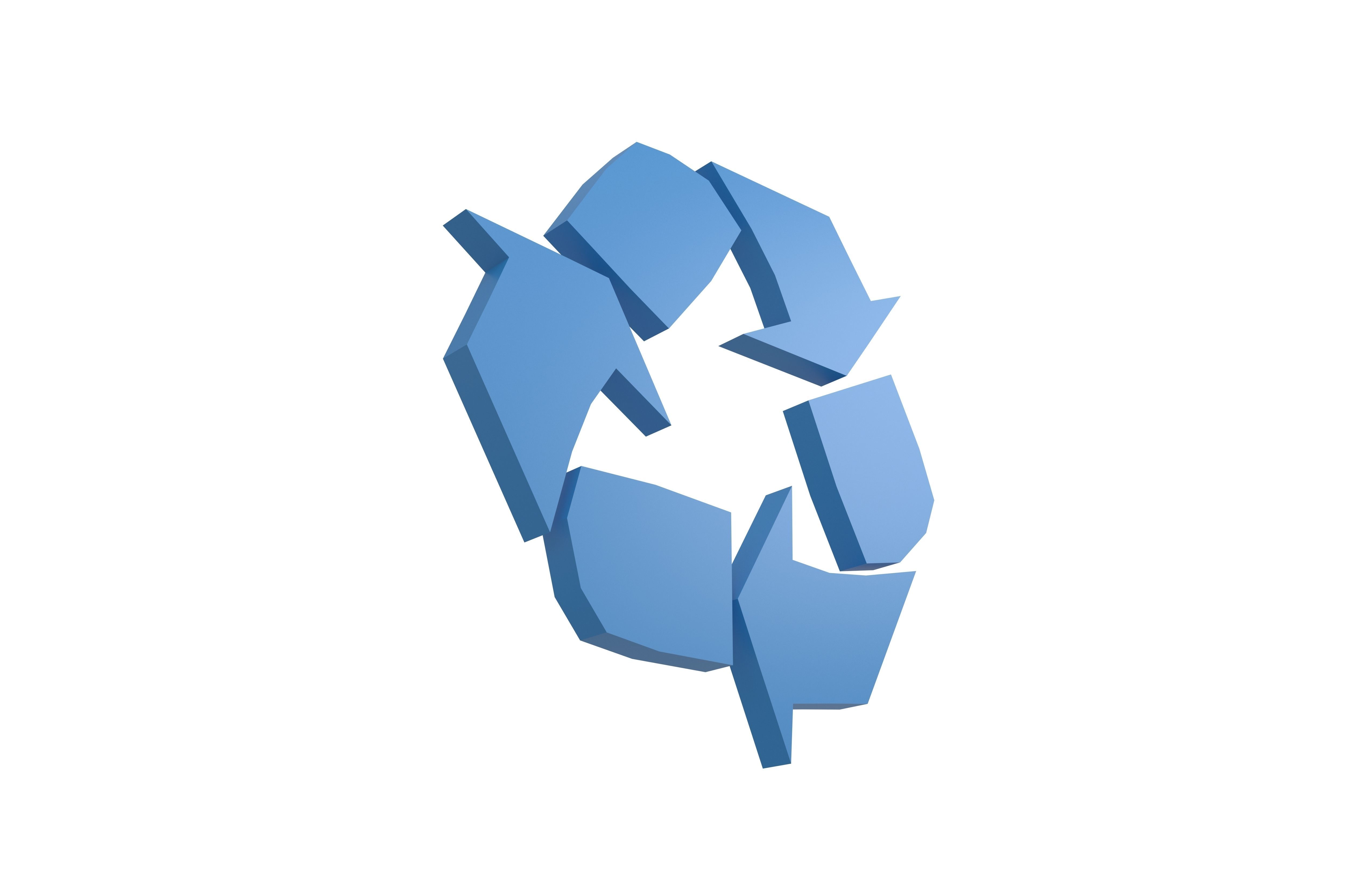 Recycle Symbols v1 004 Low-poly 3D model_3