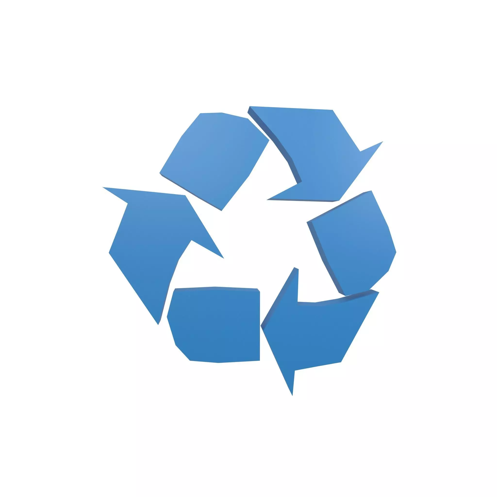 Recycle Symbols v1 004 Low-poly 3D model_0
