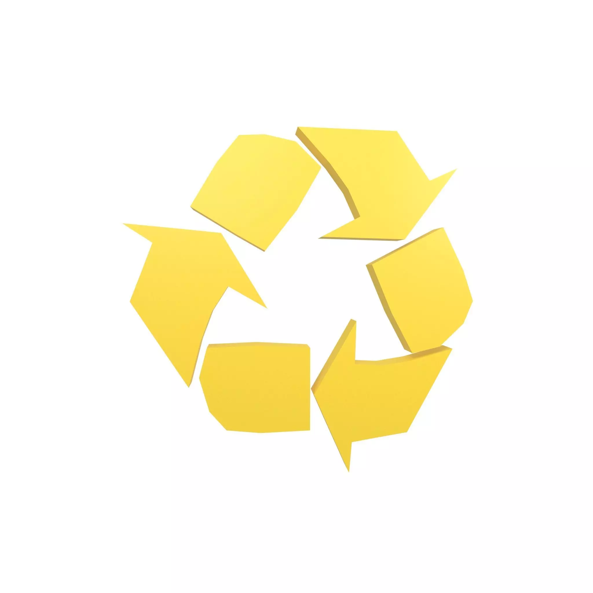 Recycle Symbols v1 005 Low-poly 3D model