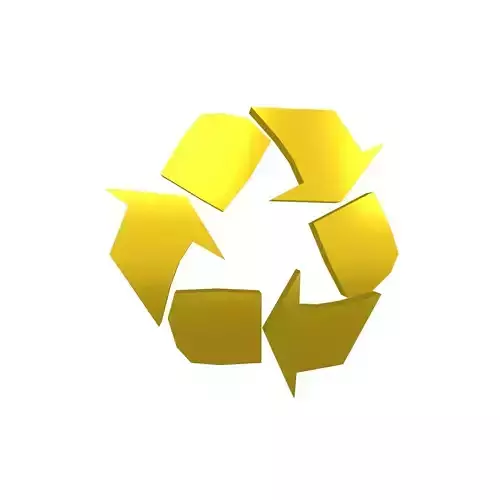 Recycle Symbols v1 009 Low-poly 3D model