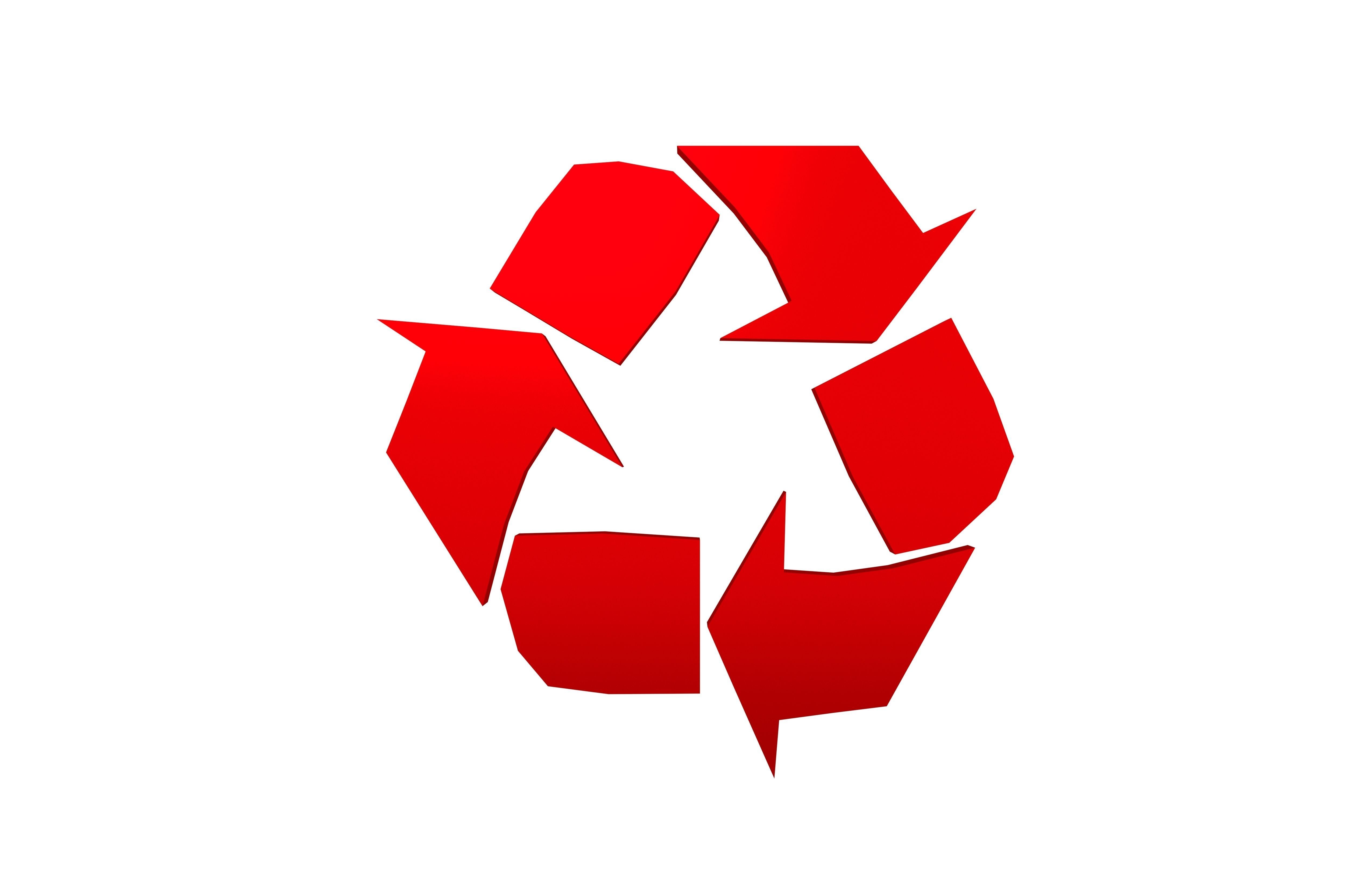 Recycle Symbols v1 010 Low-poly 3D model_2