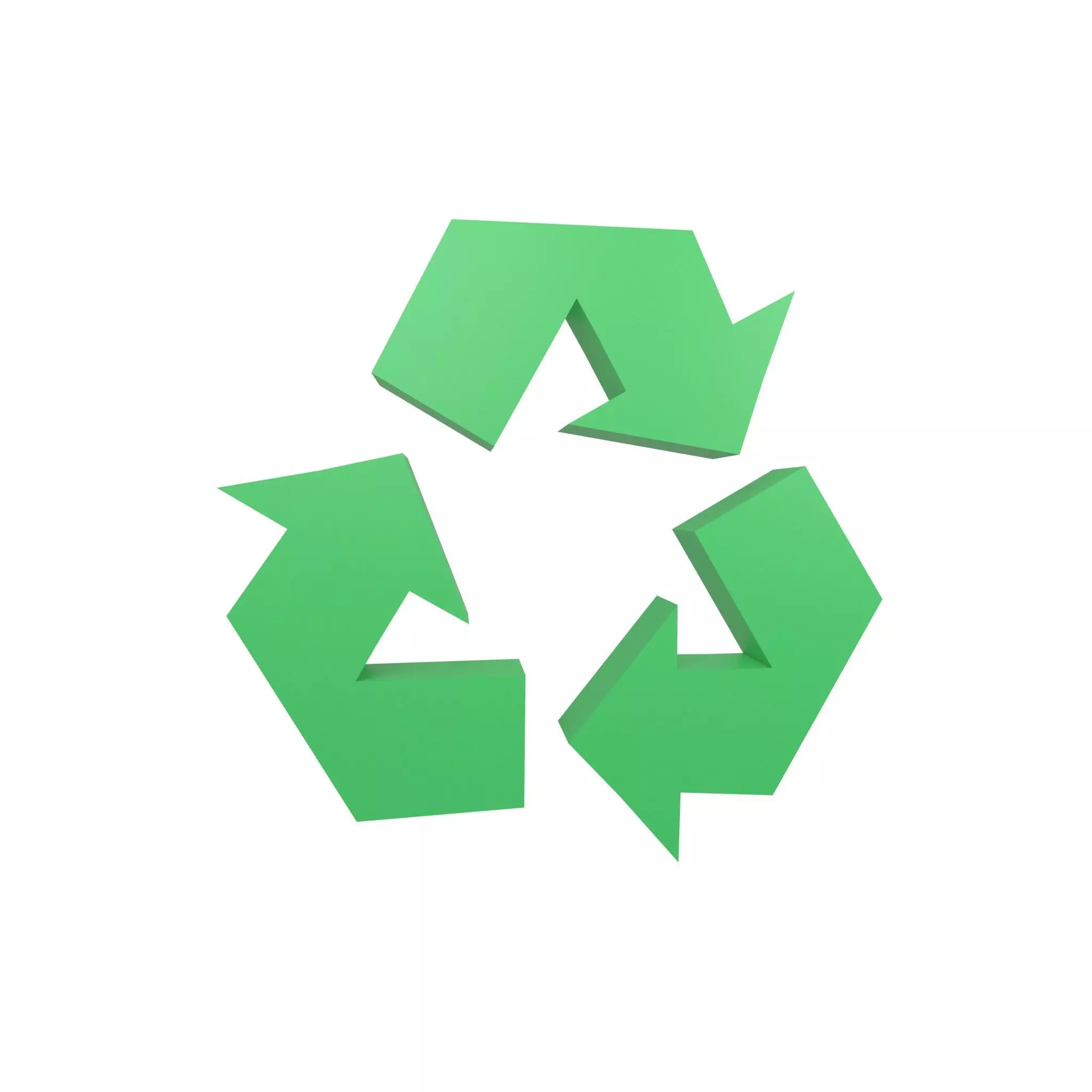 Recycle Symbols v2 001 Low-poly 3D model_0