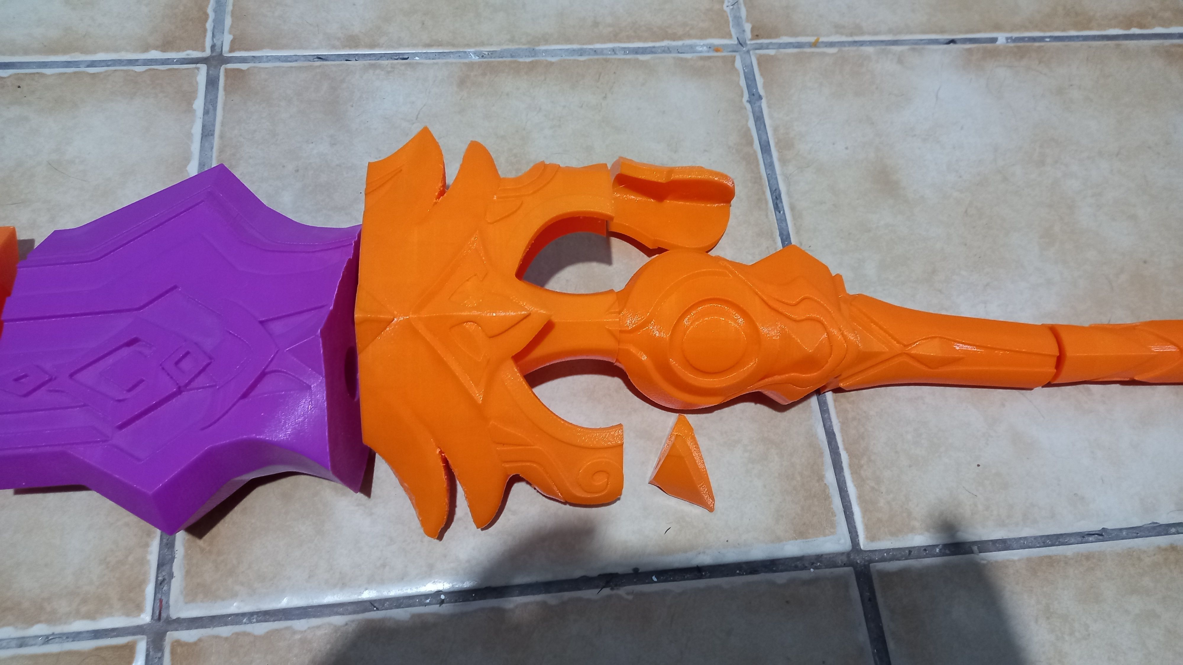 Genshin impact Blackcliff Slasher 3D print model_17