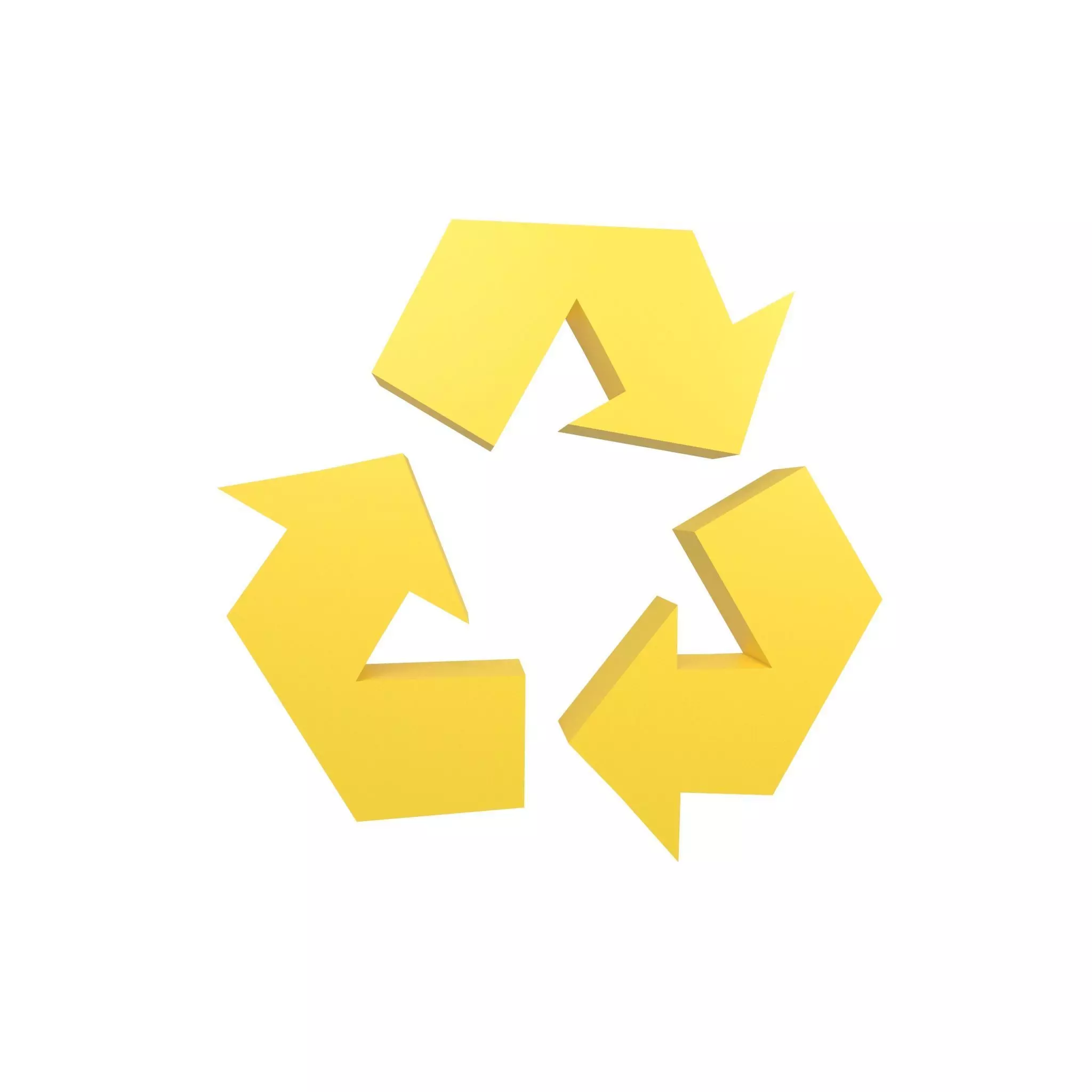 Recycle Symbols v2 005 Low-poly 3D model_0