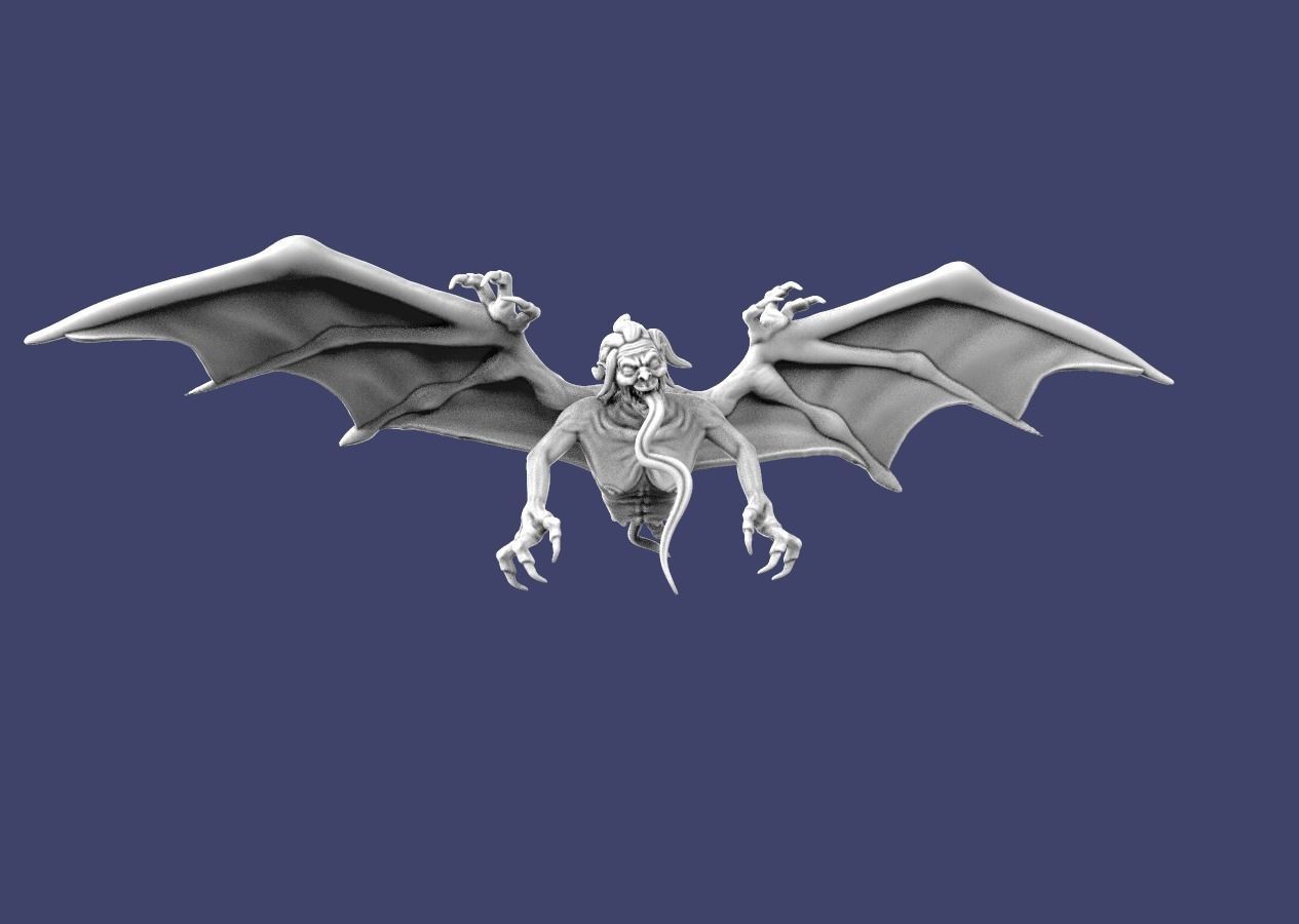 Manananggal mythical monster  3D print model_2