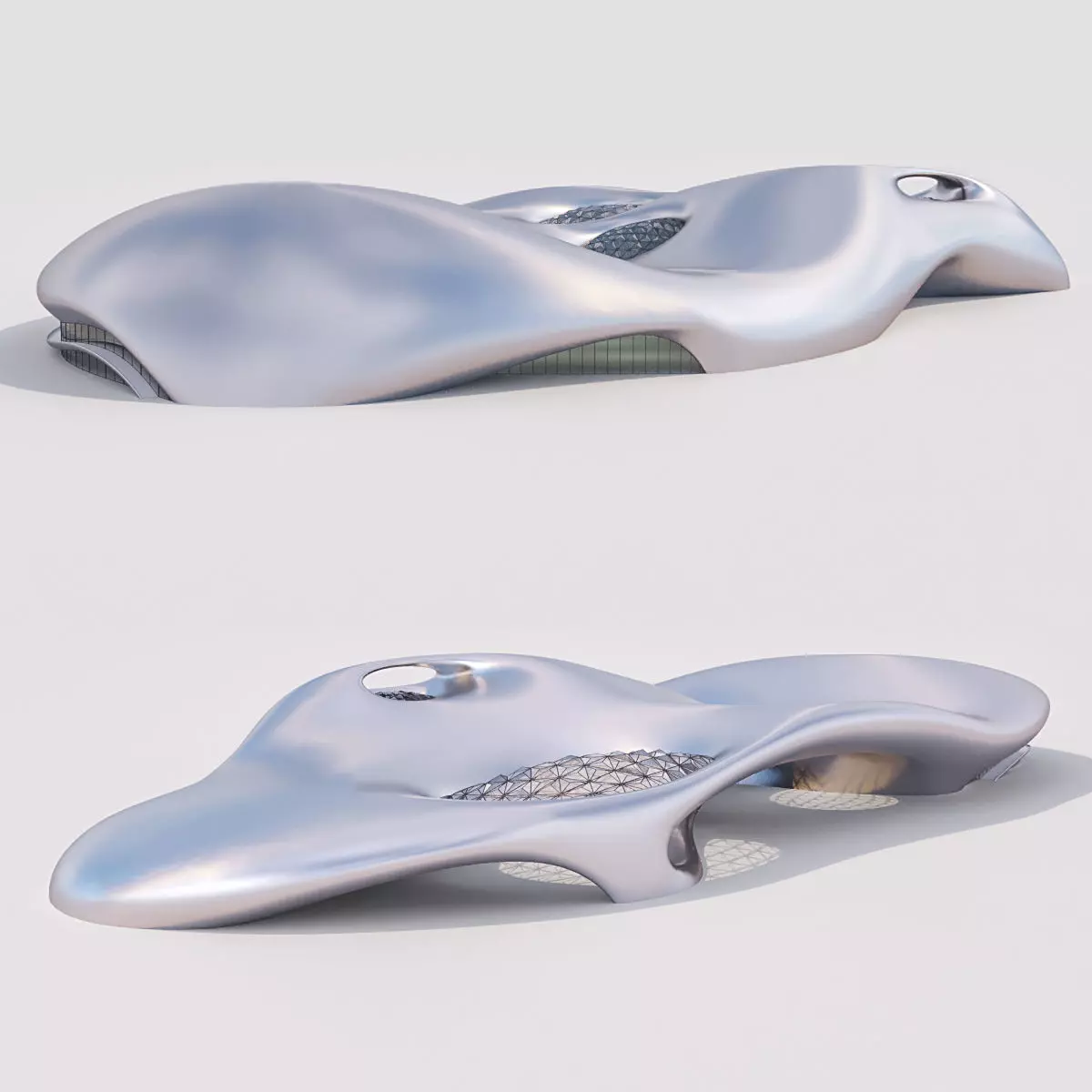 Futuristic building 25 3D model_0