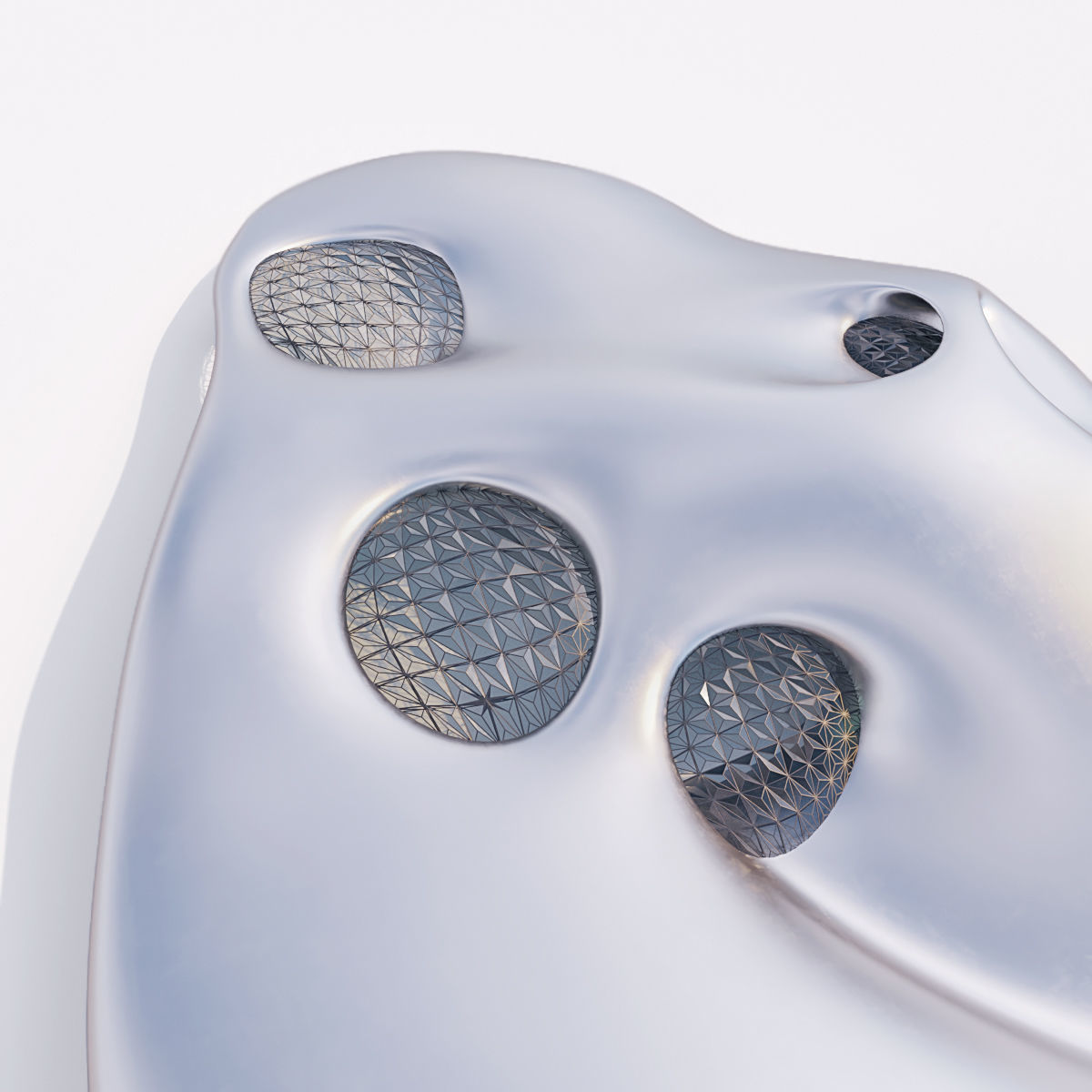 Futuristic building 25 3D model_1