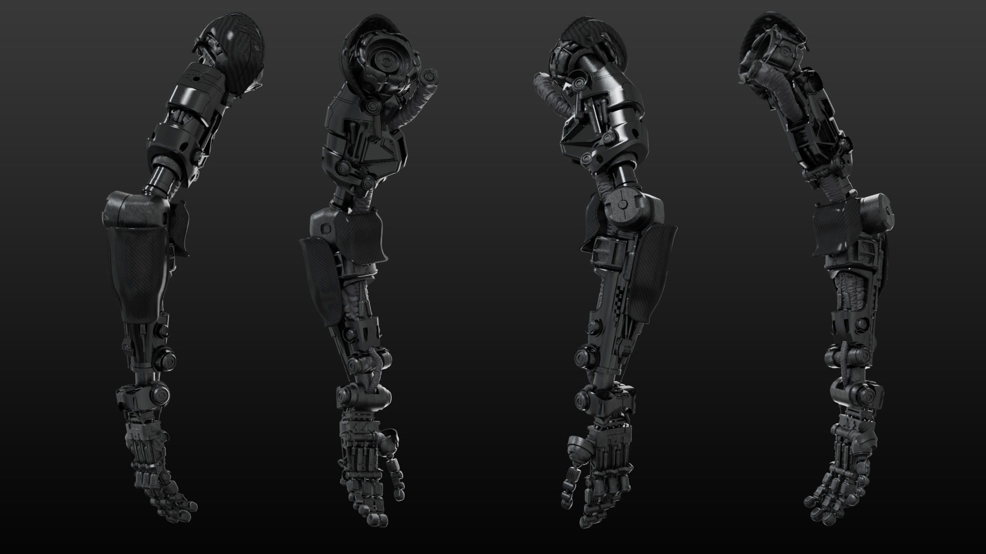 FPS Hand mechanical 05 3D model_2