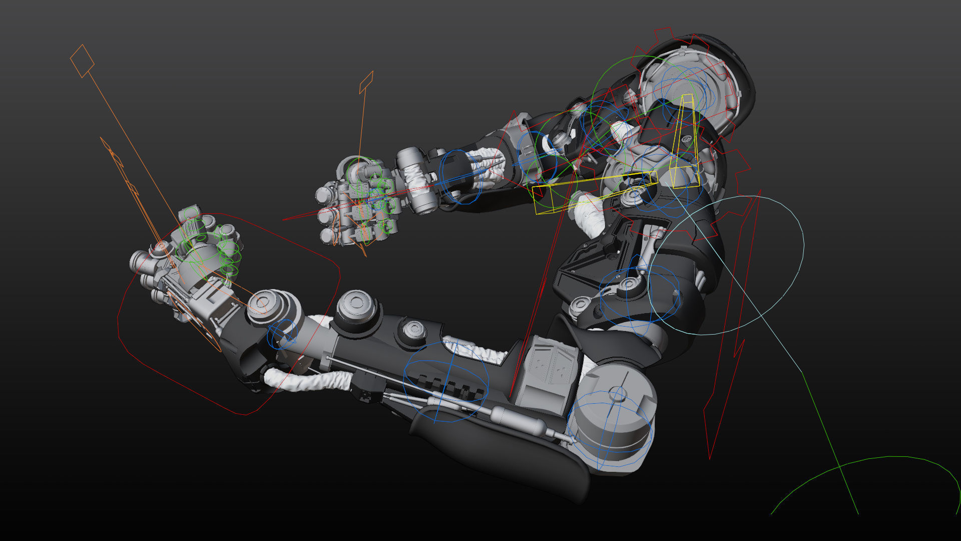 FPS Hand mechanical 05 3D model_15