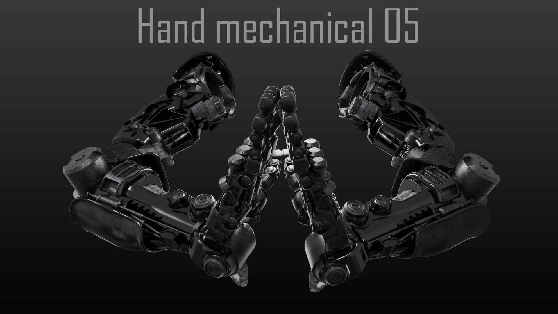 FPS Hand mechanical 05 3D model_4