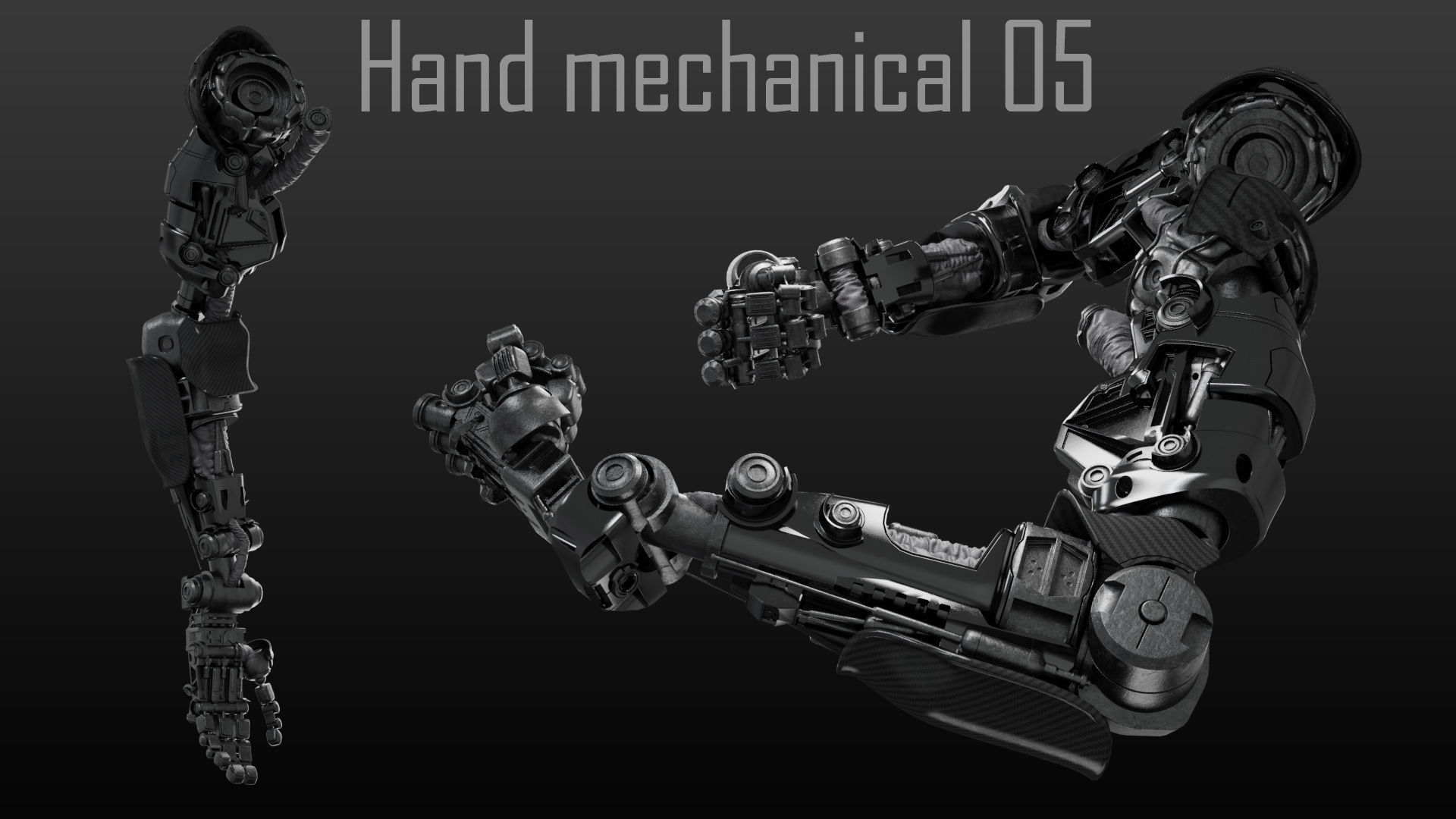 FPS Hand mechanical 05 3D model_3