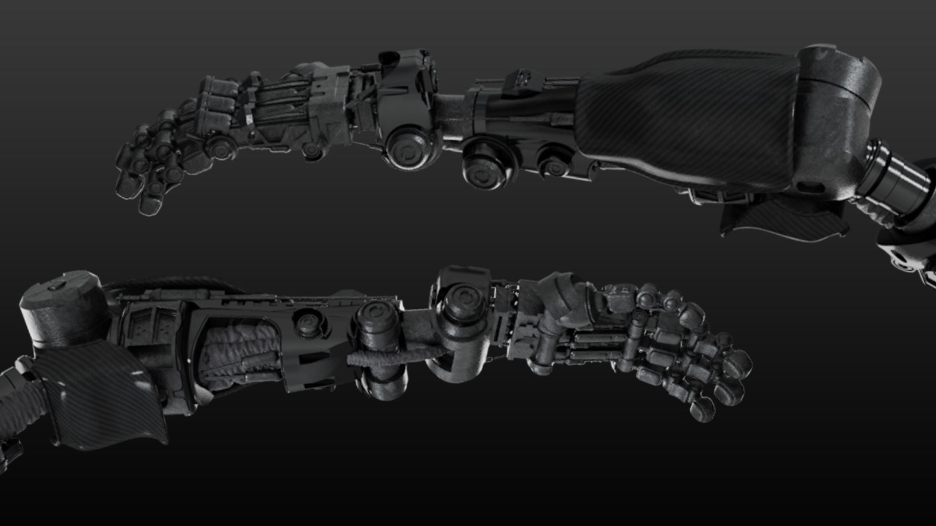 FPS Hand mechanical 05 3D model_9