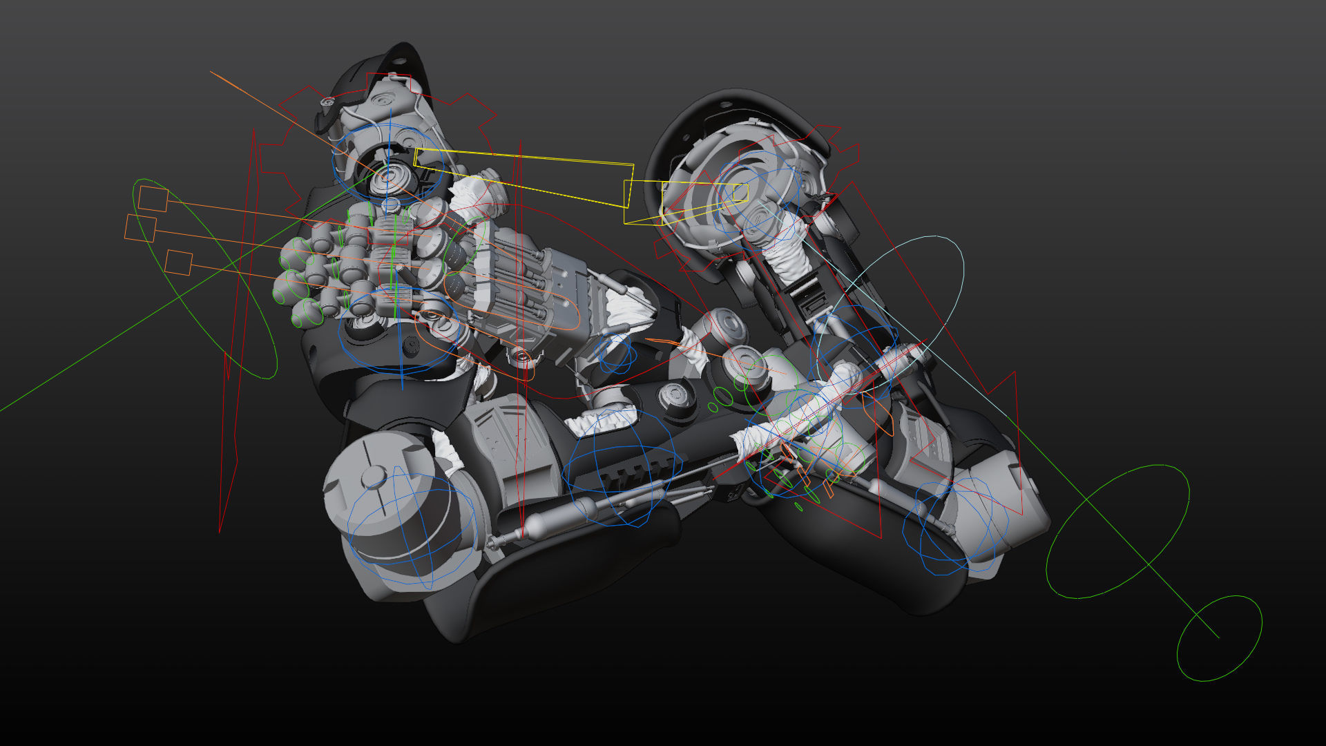 FPS Hand mechanical 05 3D model_12