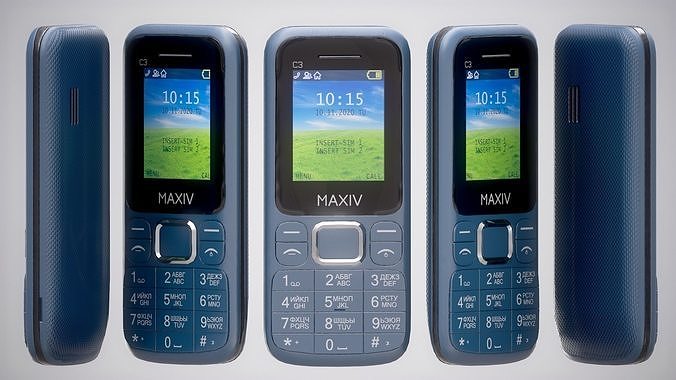 Mobile Phone MAXIV C3 Low-poly 3D model