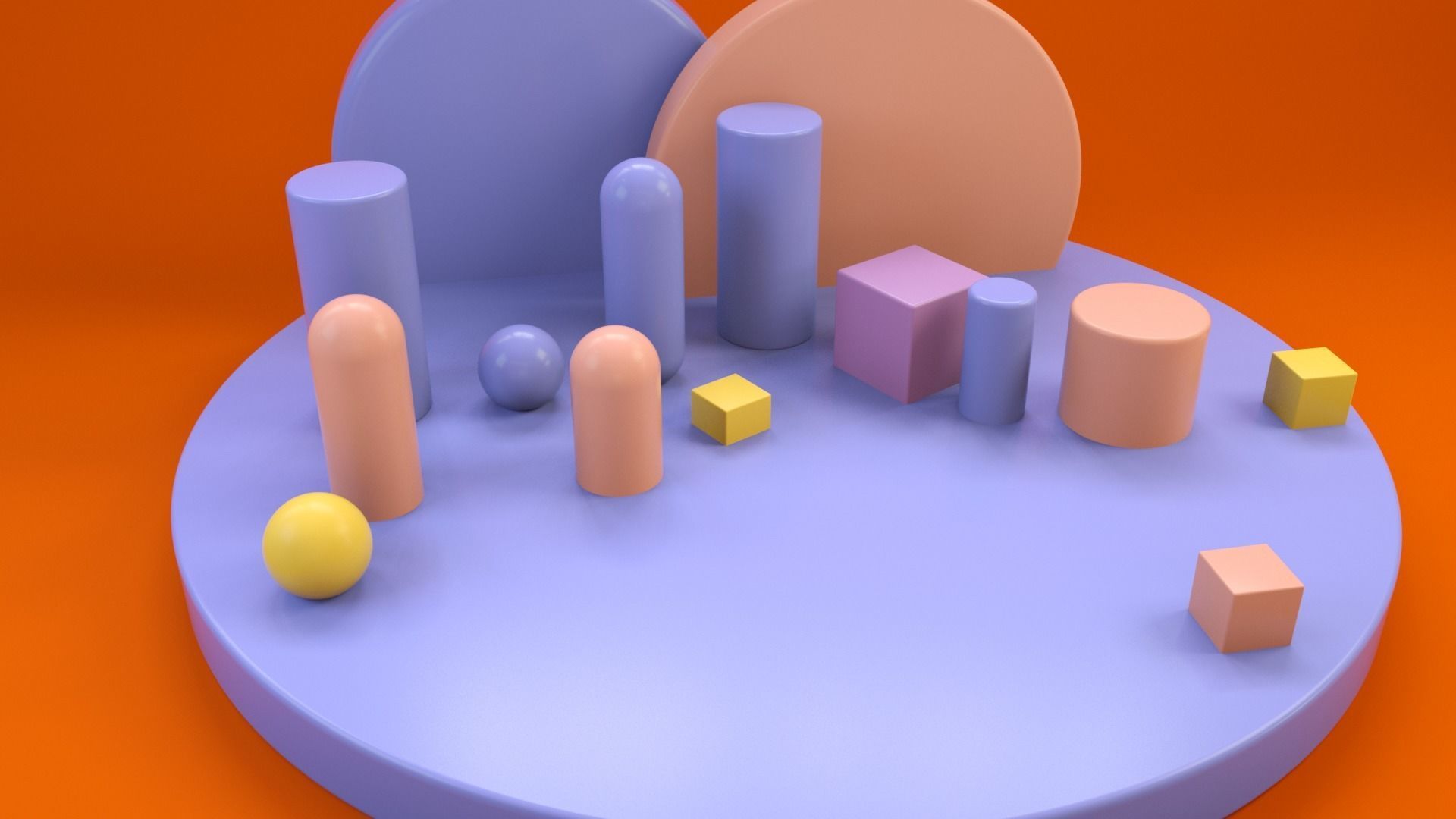 3D Text Cartoon Animation 3D model_2