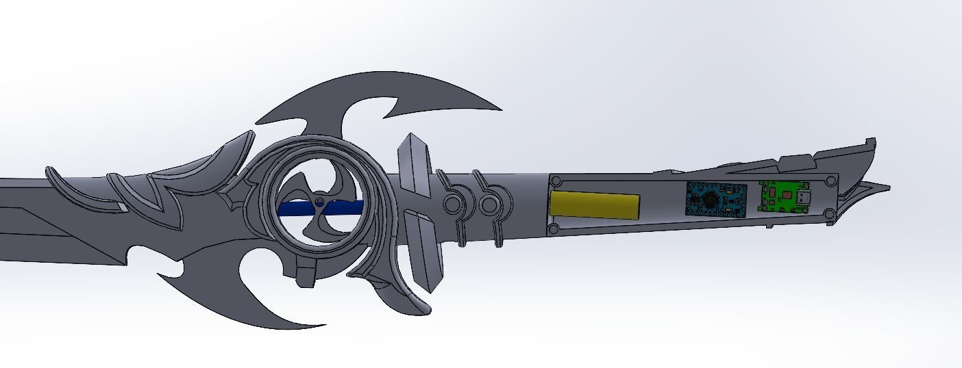 Mistsplitter Reforged LED Ready -NOT GAME EXPORT- Genshin Impact 3D print model_7