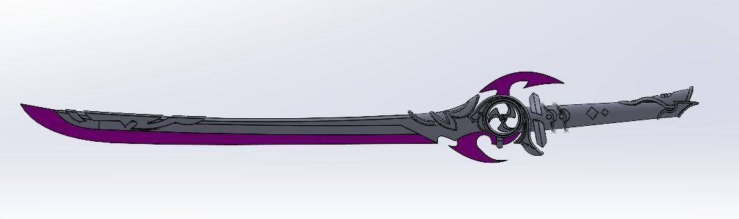 Mistsplitter Reforged LED Ready -NOT GAME EXPORT- Genshin Impact 3D print model_6