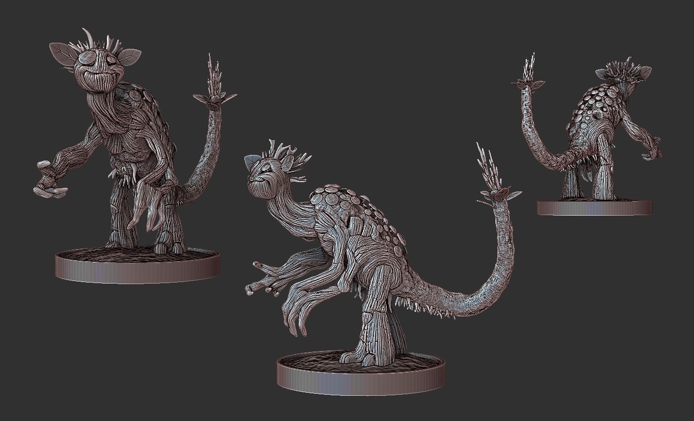 Tree Creature   3D print model_1