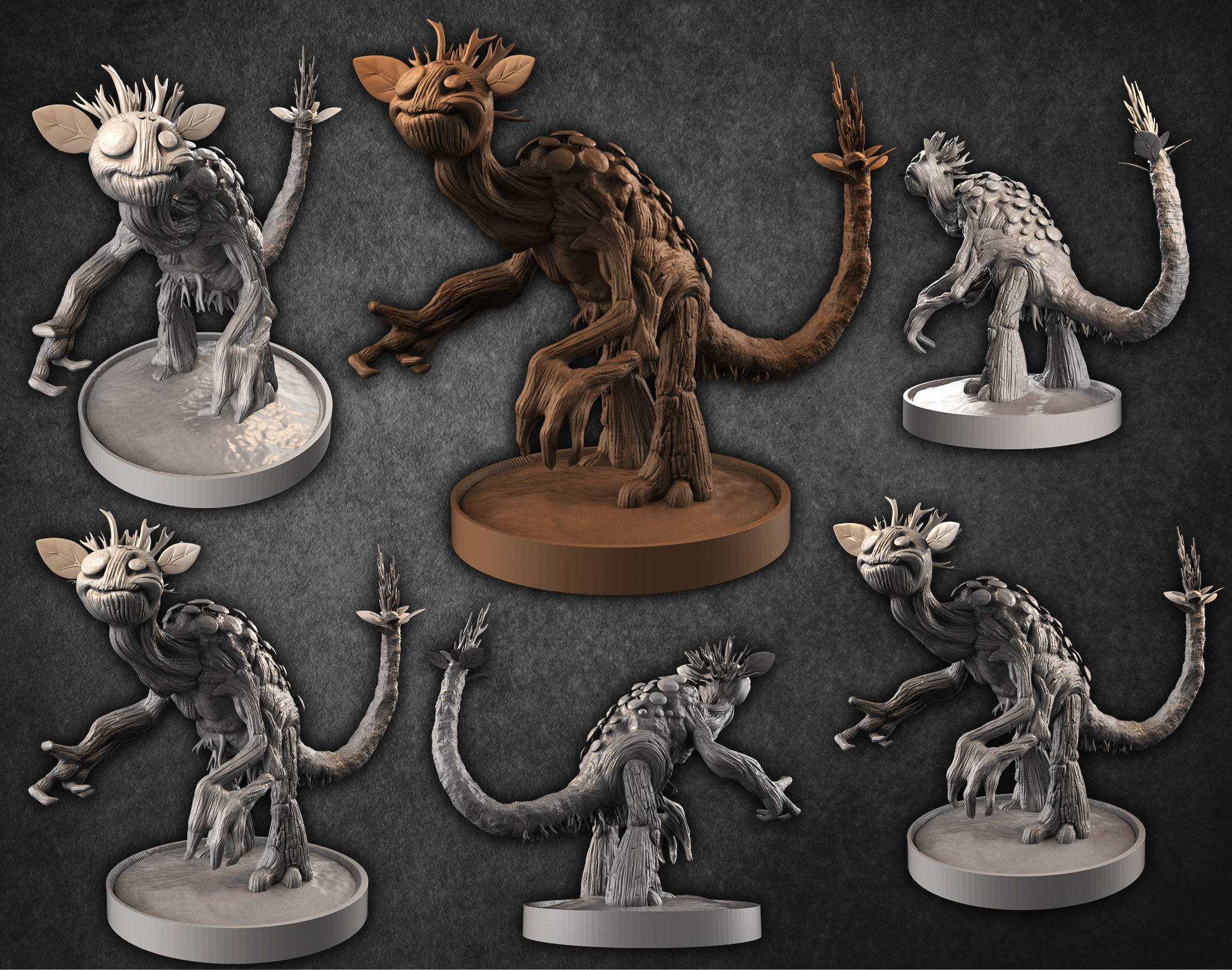 Tree Creature   3D print model_2