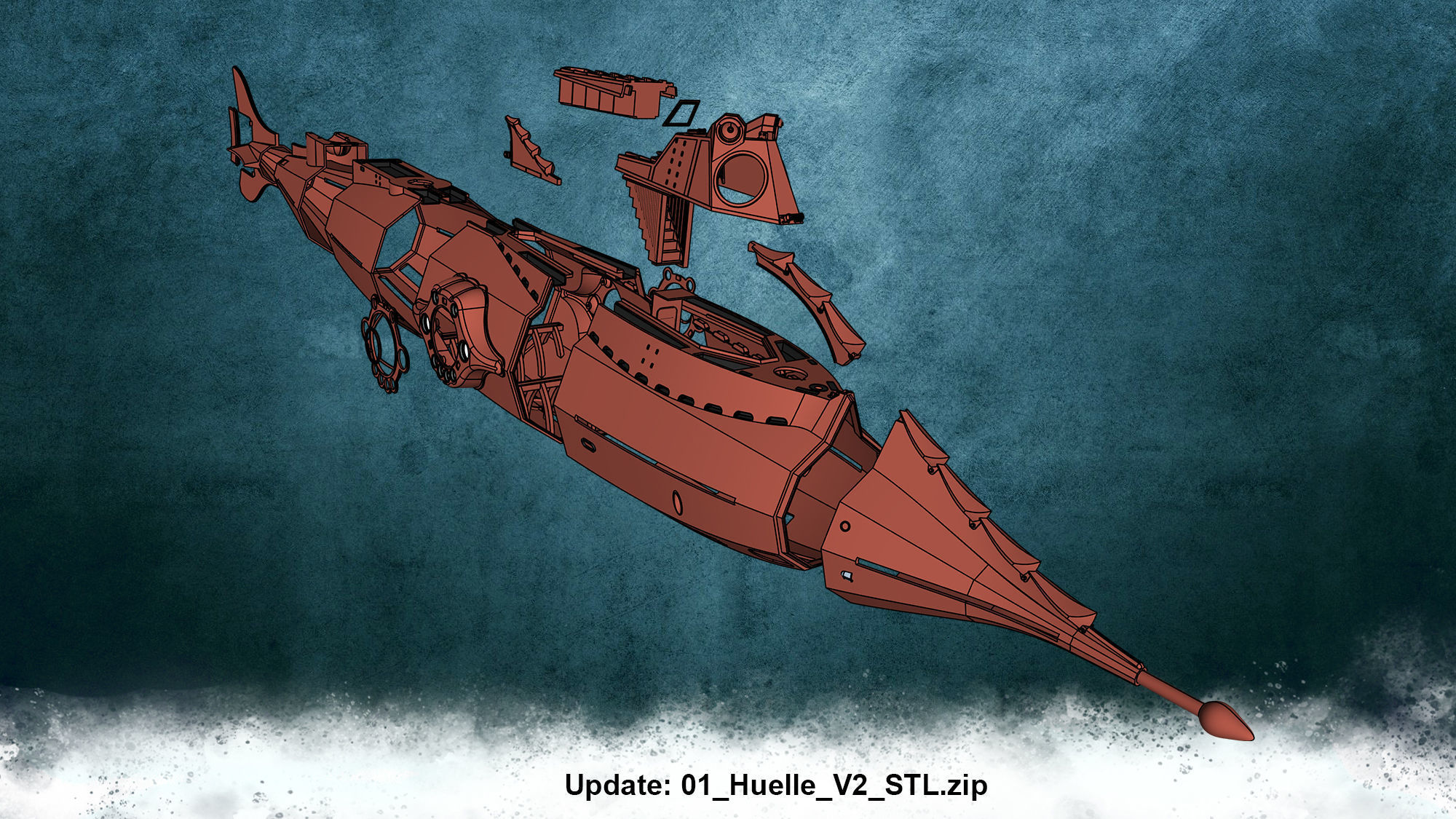 Nautilus detailed 3D print model_34