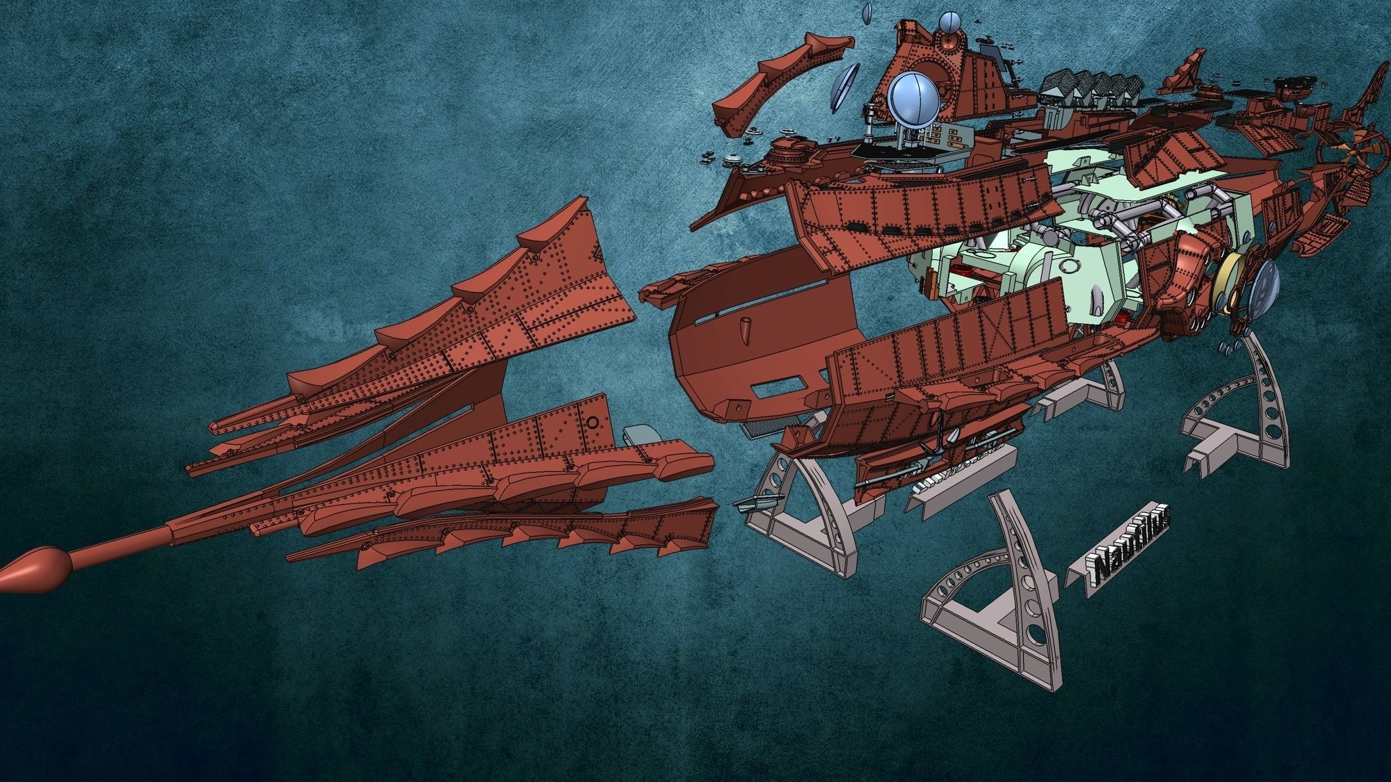 Nautilus detailed 3D print model_14