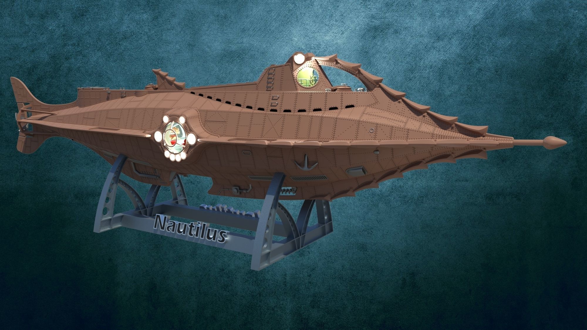 Nautilus detailed 3D print model_6