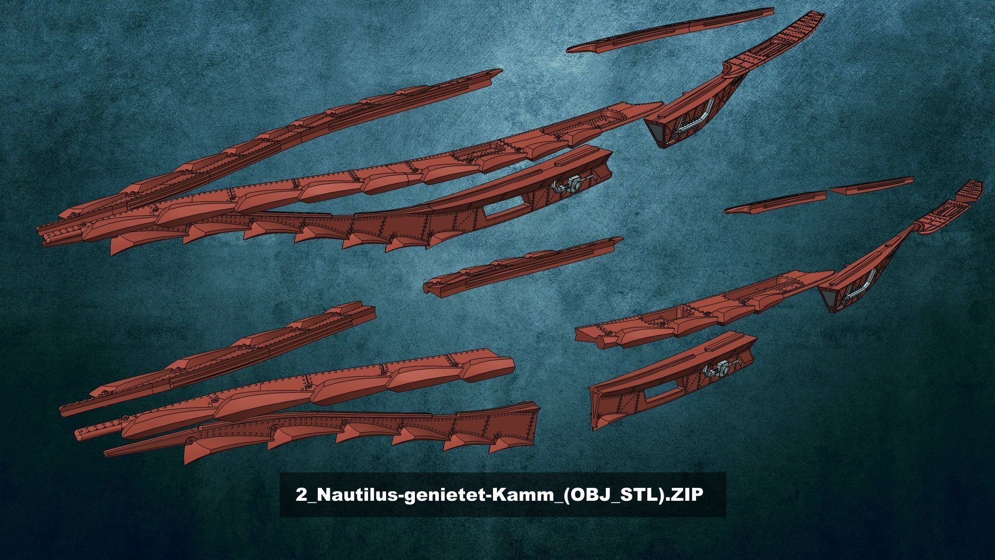 Nautilus detailed 3D print model_20