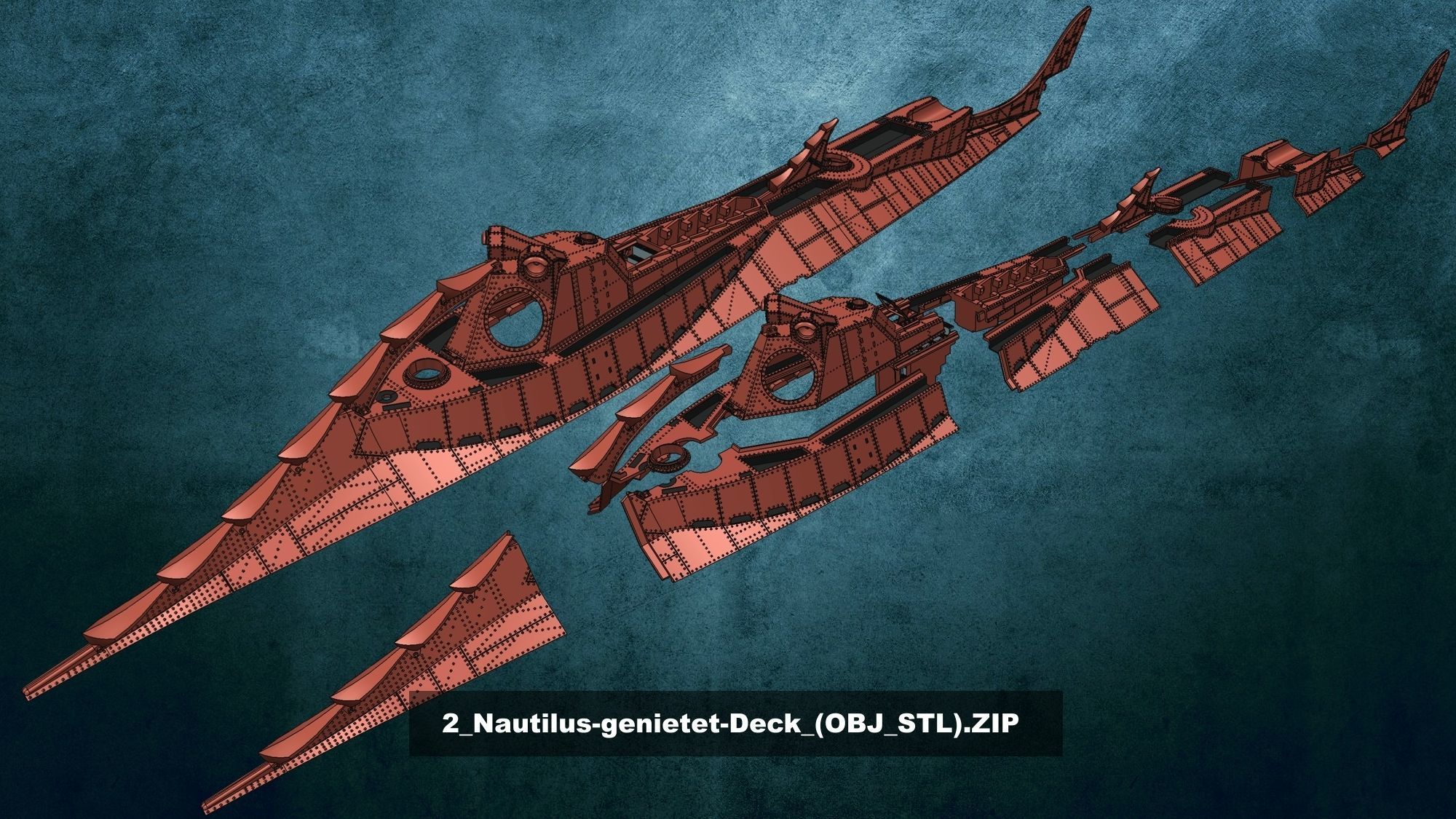 Nautilus detailed 3D print model_18