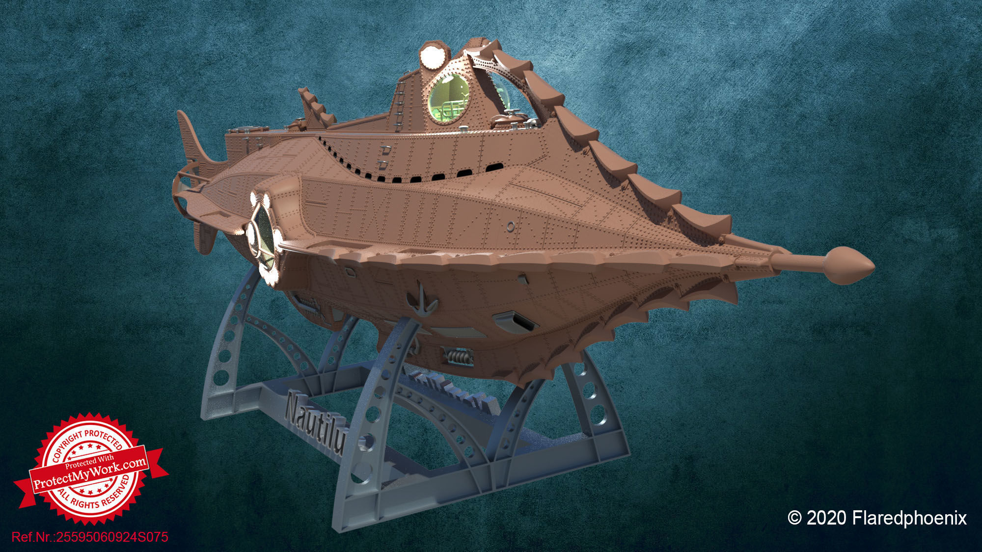 Nautilus detailed 3D print model_0