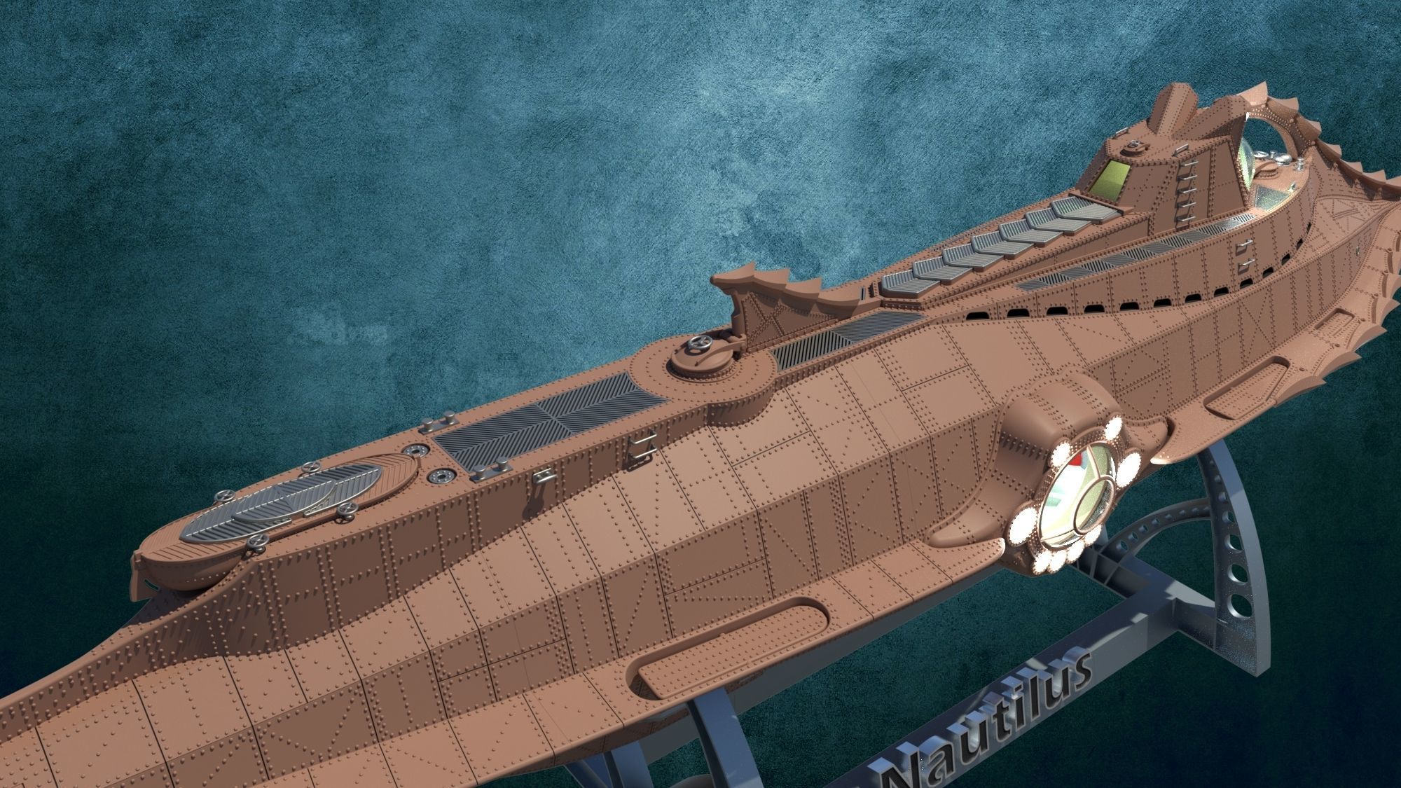 Nautilus detailed 3D print model_7