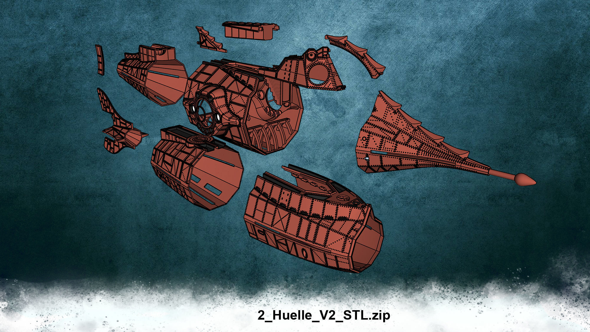 Nautilus detailed 3D print model_35